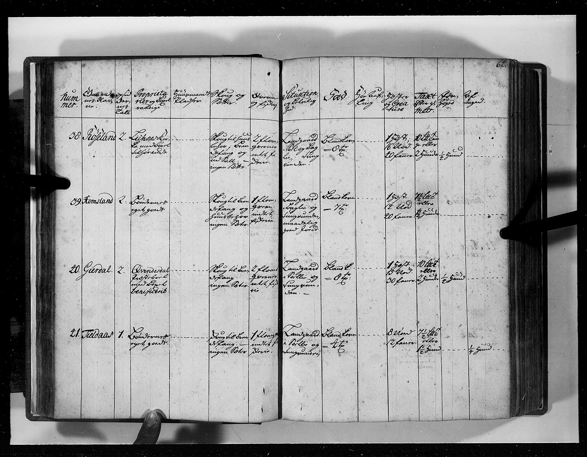 Rentekammeret inntil 1814, Realistisk ordnet avdeling, AV/RA-EA-4070/N/Nb/Nbf/L0129: Lista eksaminasjonsprotokoll, 1723, p. 64