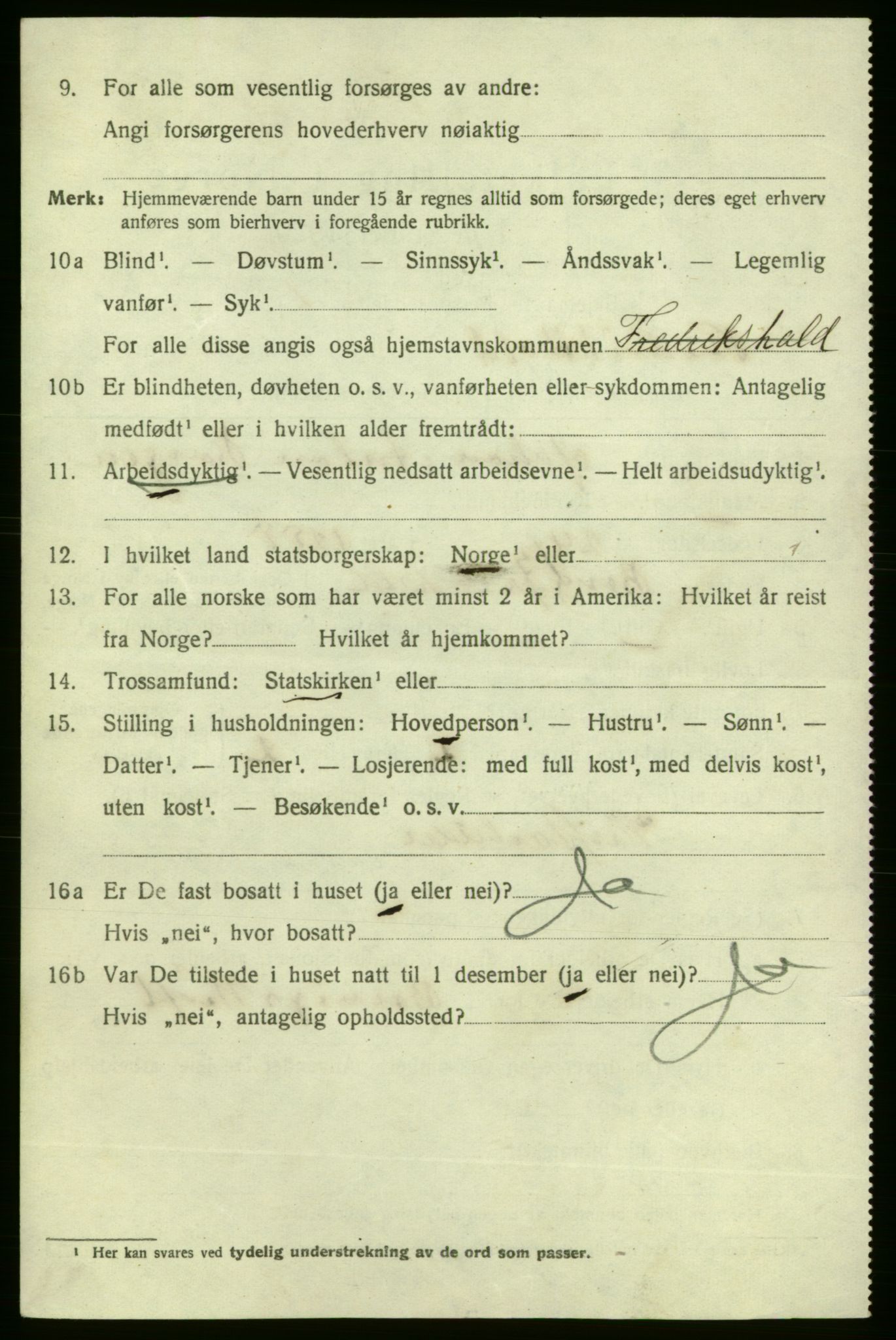 SAO, 1920 census for Fredrikshald, 1920, p. 8946