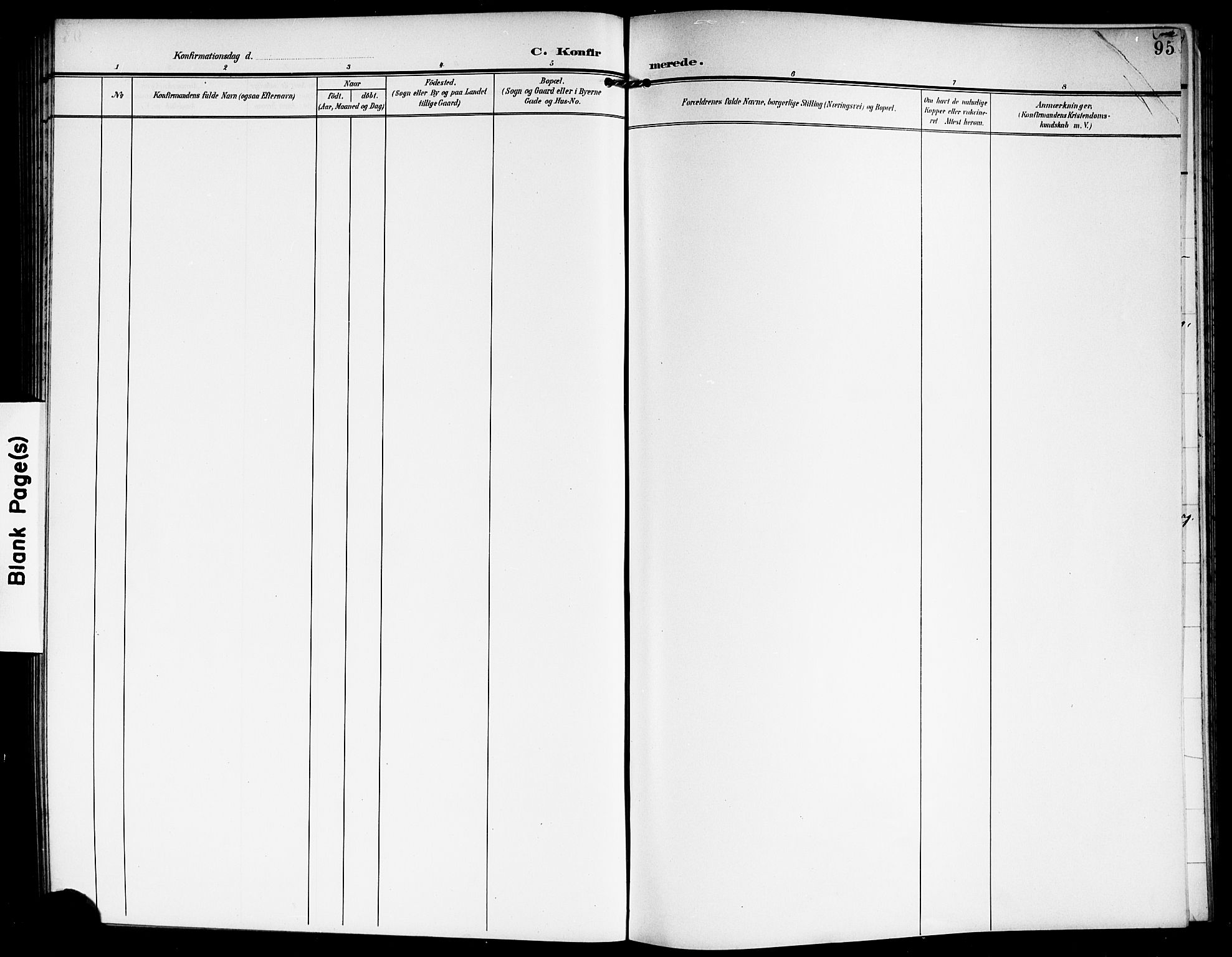 Vestby prestekontor Kirkebøker, SAO/A-10893/G/Ga/L0002: Parish register (copy) no. I 2, 1903-1916, p. 95
