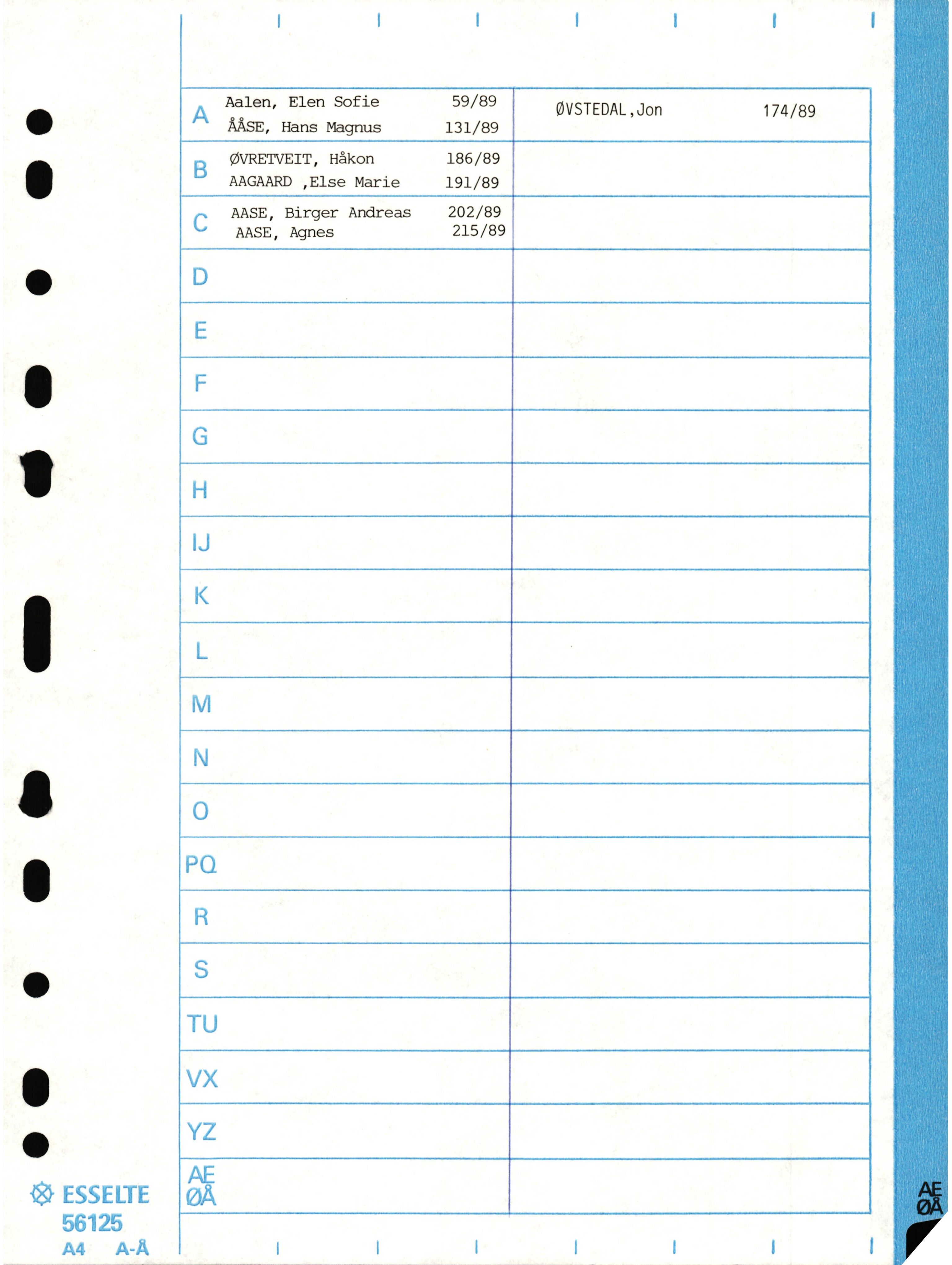 Lensmannen i Laksevåg, AV/SAB-A-33401/0006/L0013: Dødsfallprotokoll, 1988-1990, p. 45