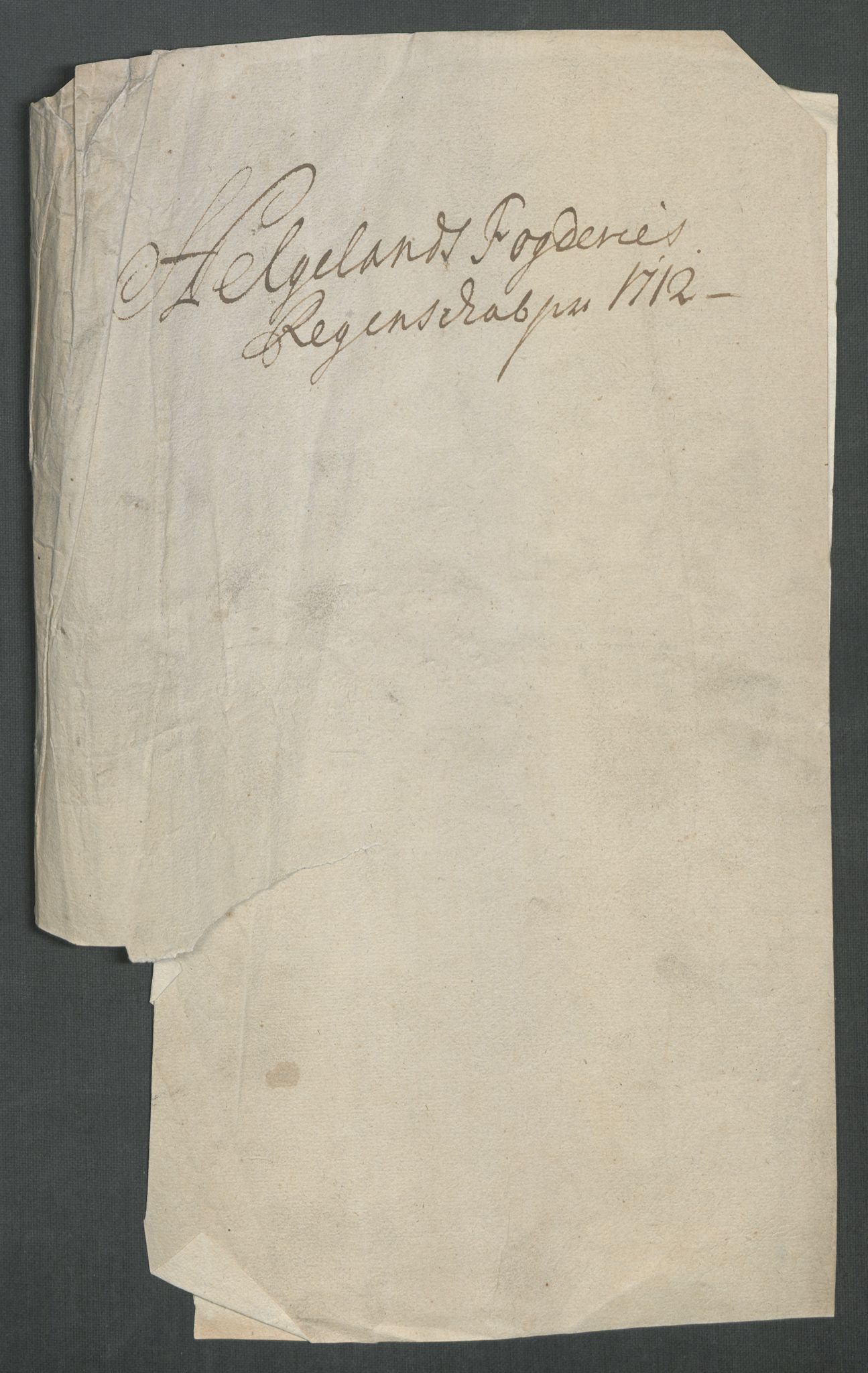 Rentekammeret inntil 1814, Reviderte regnskaper, Fogderegnskap, AV/RA-EA-4092/R65/L4512: Fogderegnskap Helgeland, 1712-1713, p. 3