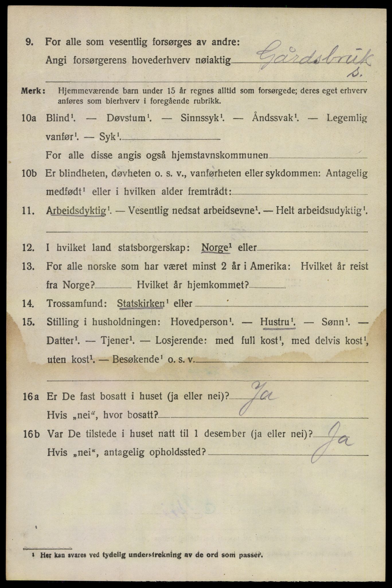SAKO, 1920 census for Brunlanes, 1920, p. 6144