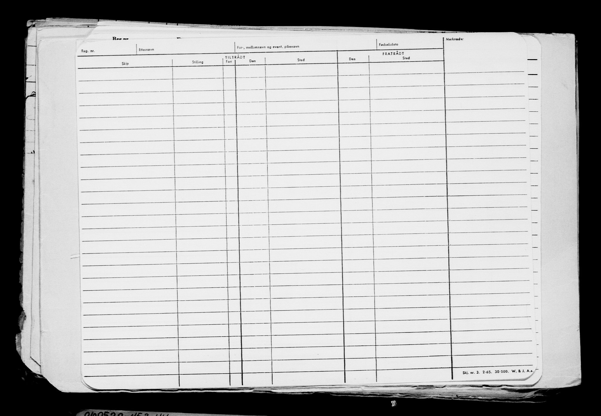 Direktoratet for sjømenn, AV/RA-S-3545/G/Gb/L0206: Hovedkort, 1922, p. 145