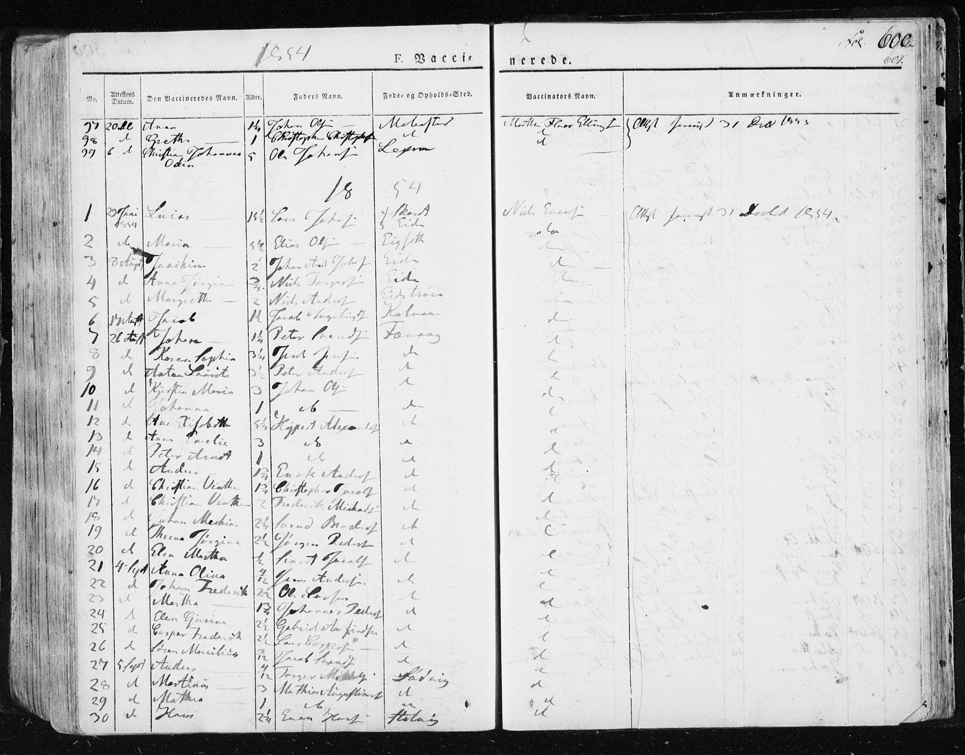 Ministerialprotokoller, klokkerbøker og fødselsregistre - Sør-Trøndelag, SAT/A-1456/659/L0735: Parish register (official) no. 659A05, 1826-1841, p. 600