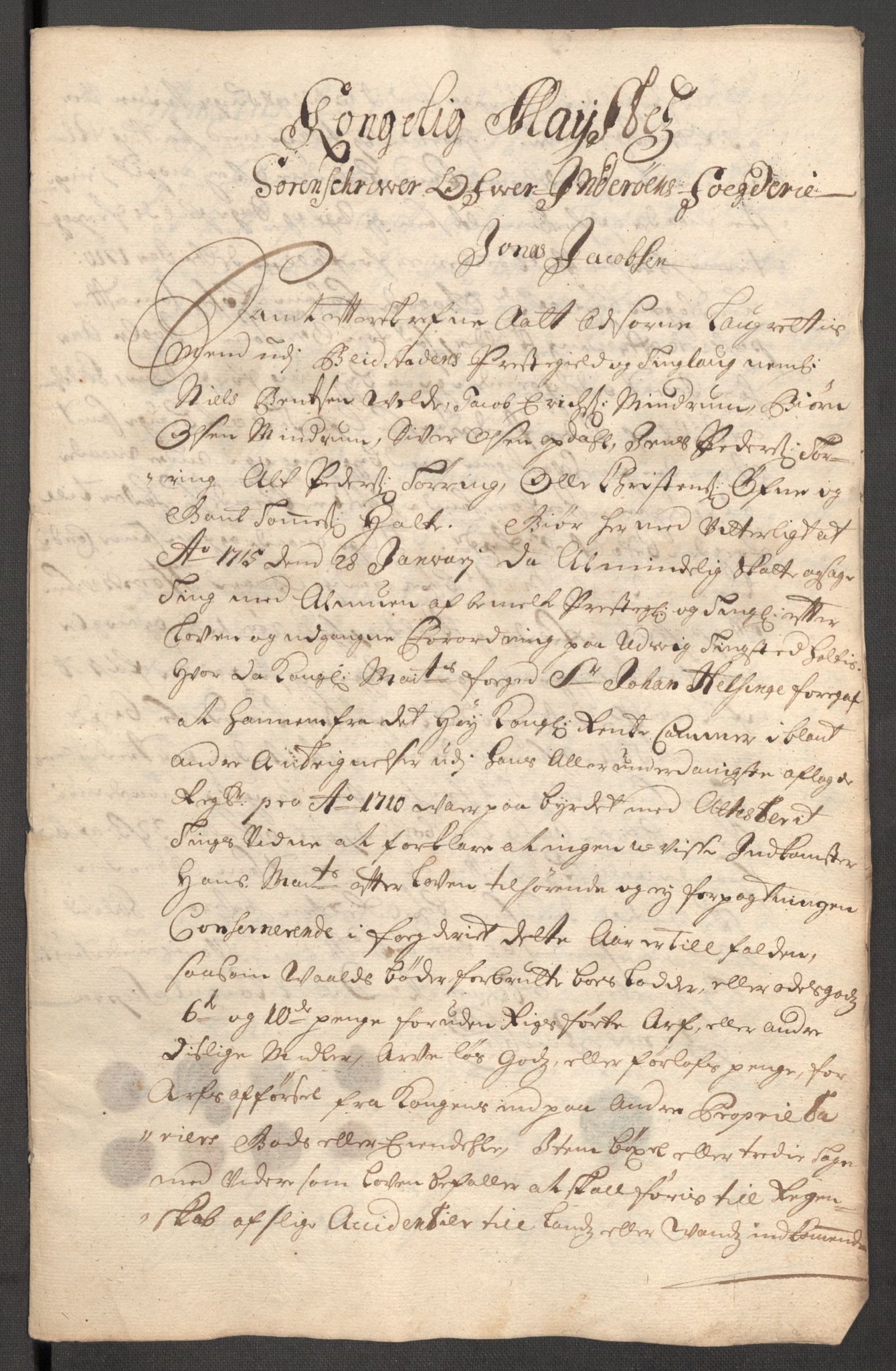 Rentekammeret inntil 1814, Reviderte regnskaper, Fogderegnskap, AV/RA-EA-4092/R63/L4318: Fogderegnskap Inderøy, 1710, p. 306