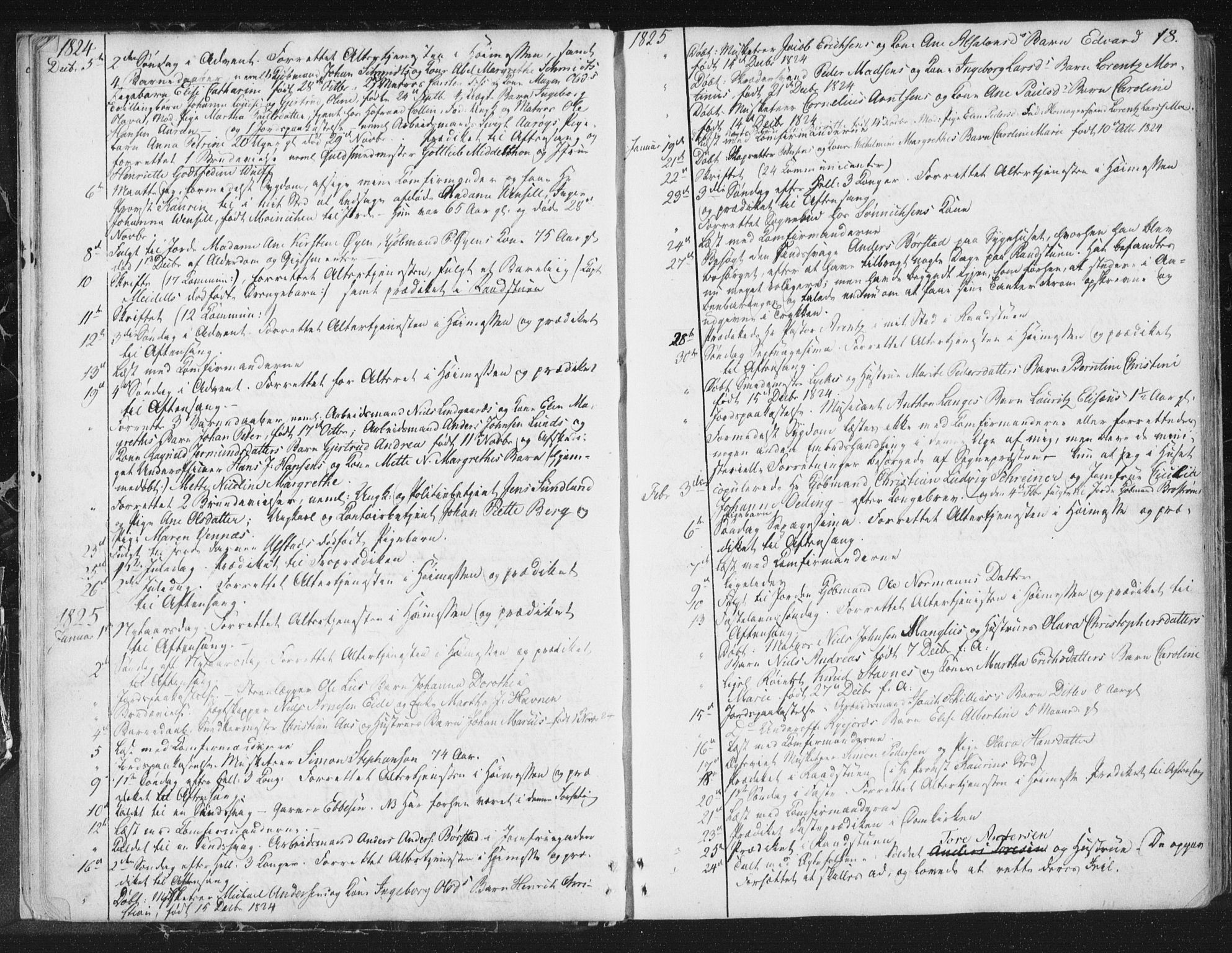 Ministerialprotokoller, klokkerbøker og fødselsregistre - Sør-Trøndelag, SAT/A-1456/602/L0127: Curate's parish register no. 602B01, 1821-1875, p. 18