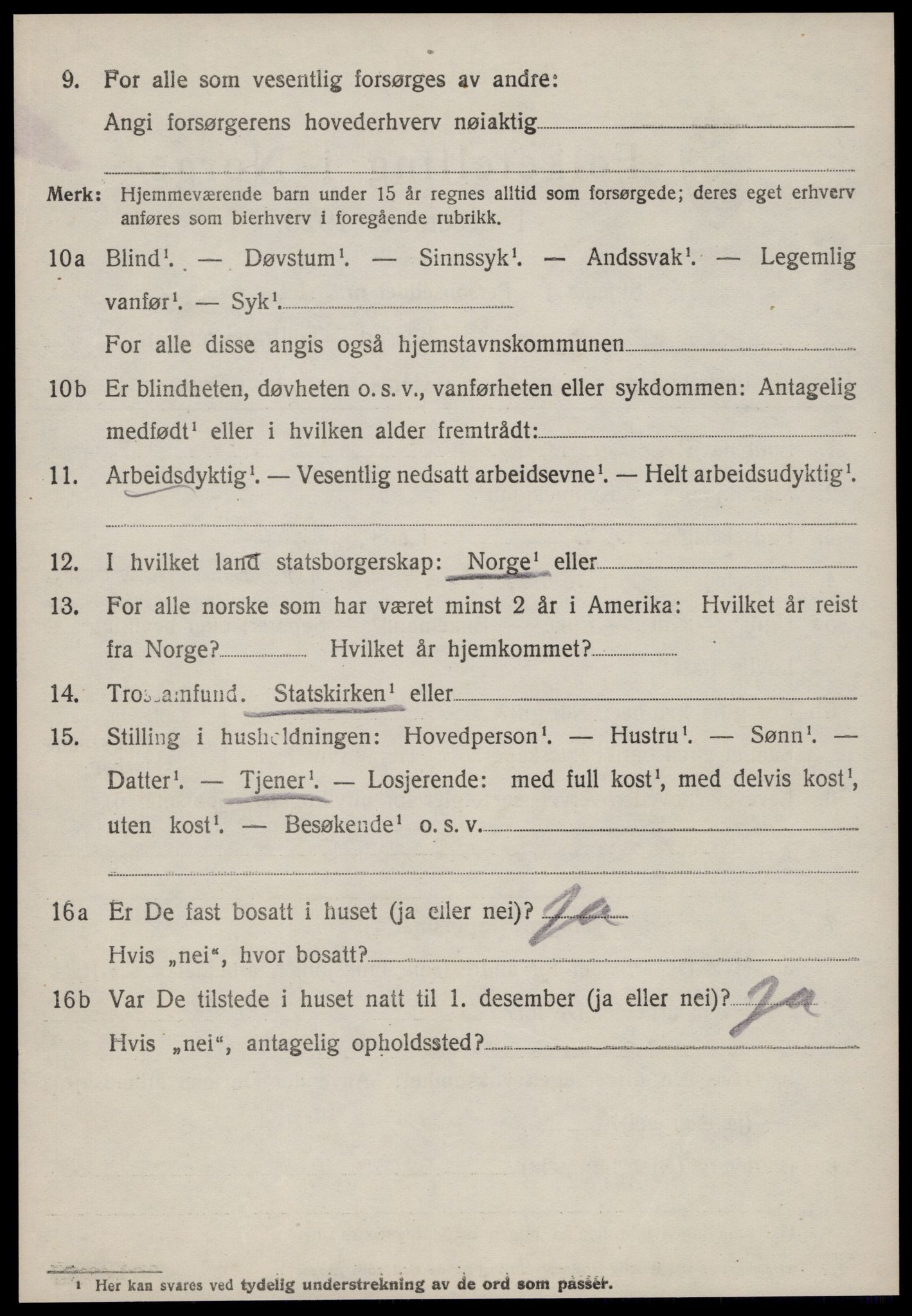 SAT, 1920 census for Haram, 1920, p. 2488