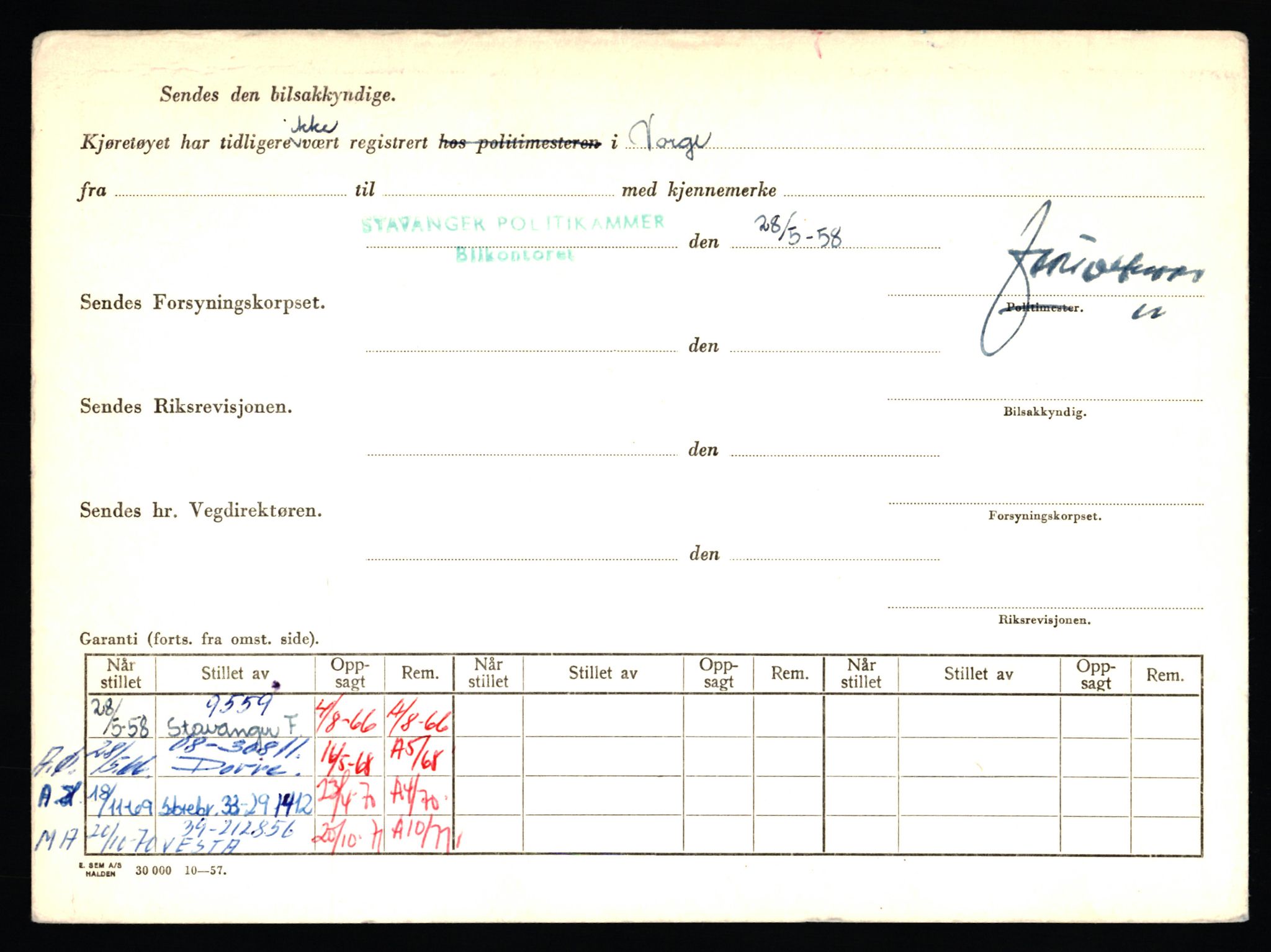 Stavanger trafikkstasjon, AV/SAST-A-101942/0/F/L0004: L-1000 - L-1349, 1930-1971, p. 336