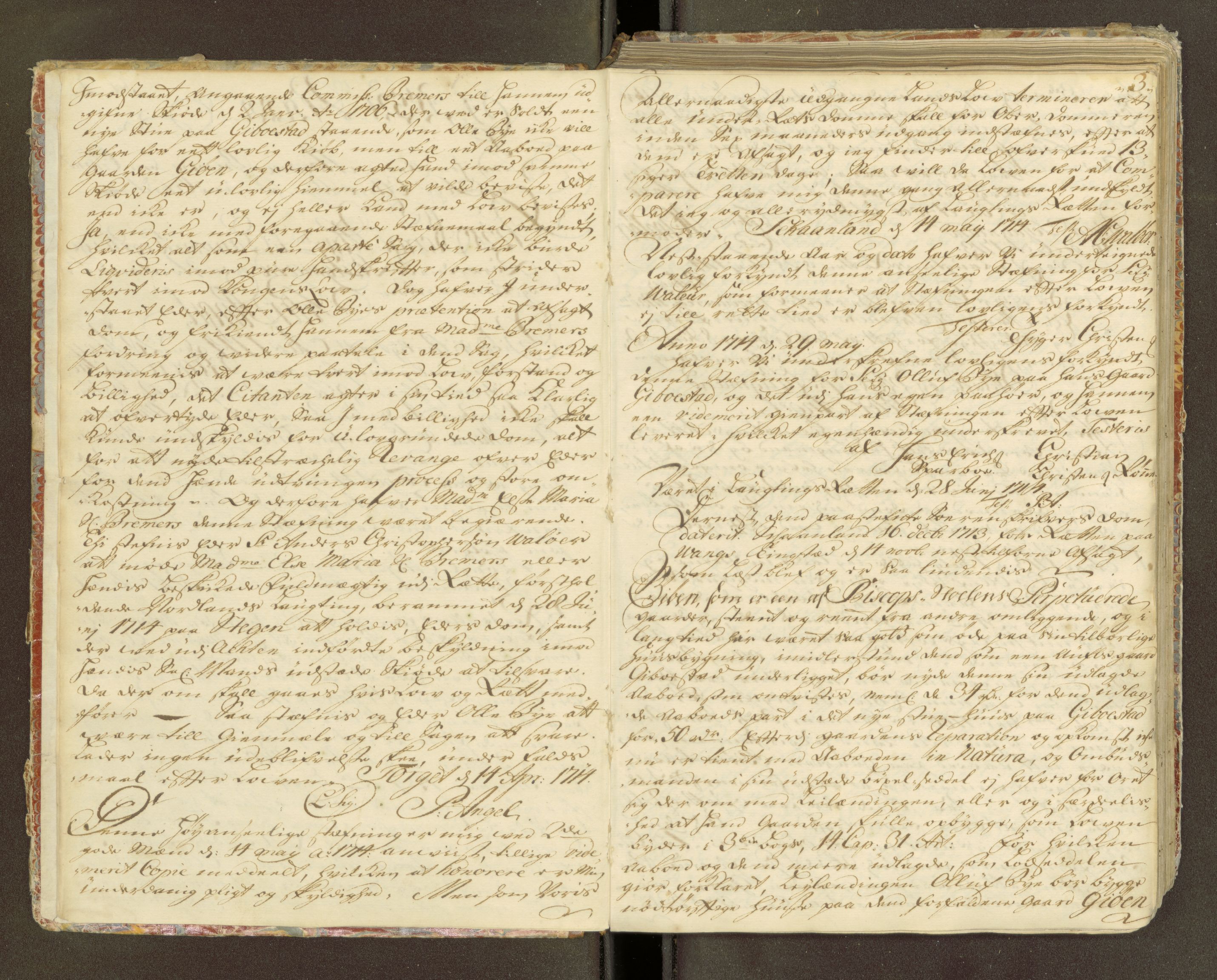 Nordland og Finnmarks lagstol, SAT/A-5608/X/L0018: Domsbok, 1714-1721, p. 2b-3a
