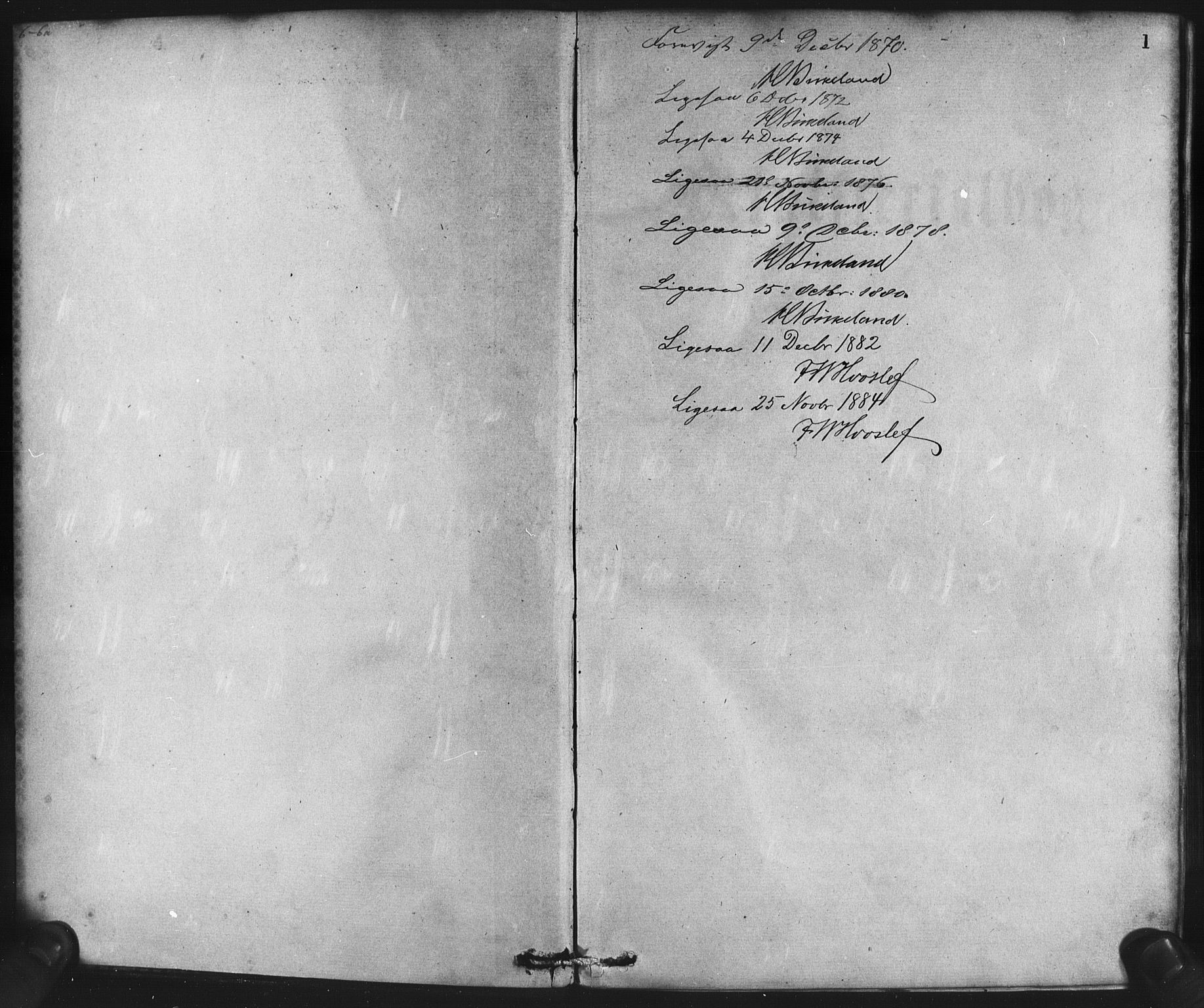 Nykirken Sokneprestembete, SAB/A-77101/H/Haa/L0017: Parish register (official) no. B 4, 1870-1884, p. 1