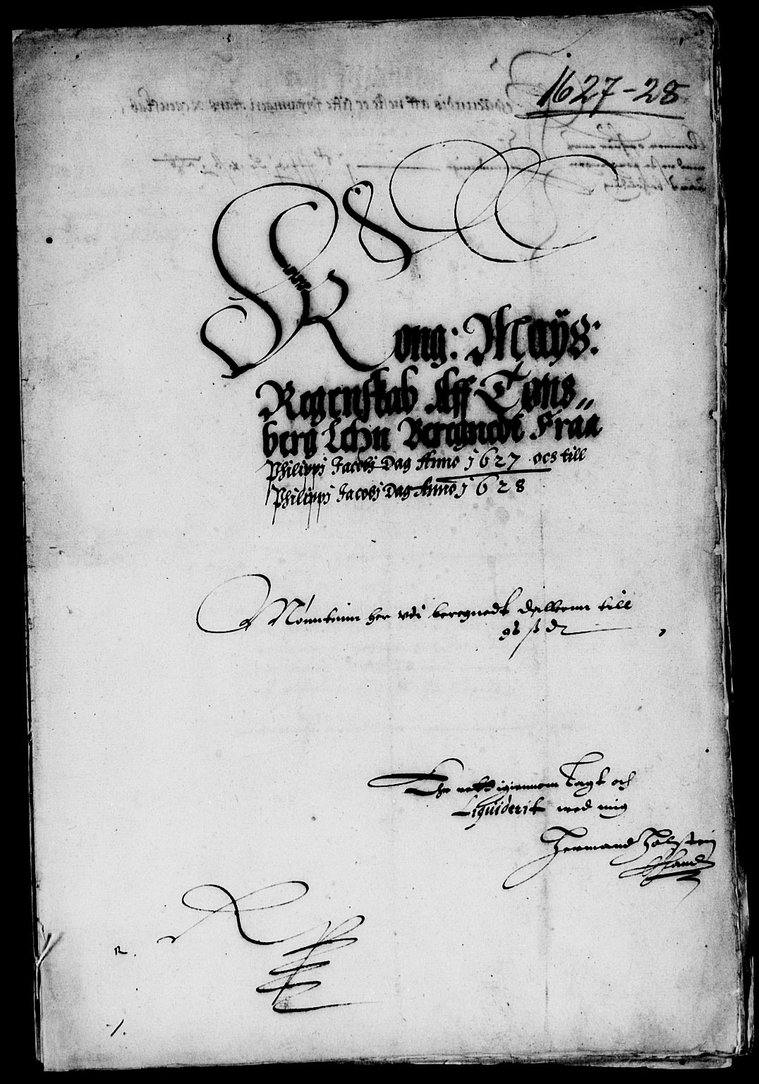 Rentekammeret inntil 1814, Reviderte regnskaper, Lensregnskaper, AV/RA-EA-5023/R/Rb/Rbo/L0008: Tønsberg len, 1626-1628