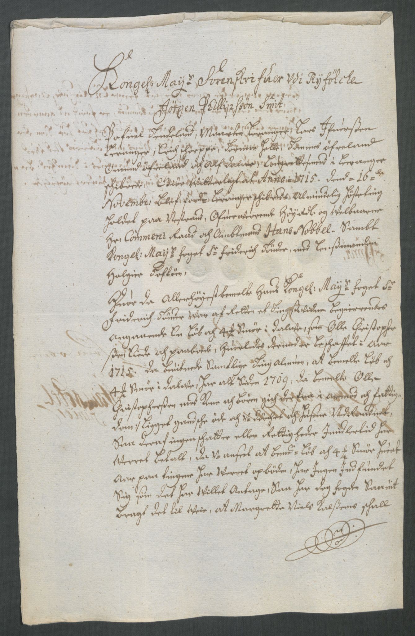 Rentekammeret inntil 1814, Reviderte regnskaper, Fogderegnskap, AV/RA-EA-4092/R47/L2868: Fogderegnskap Ryfylke, 1715, p. 214