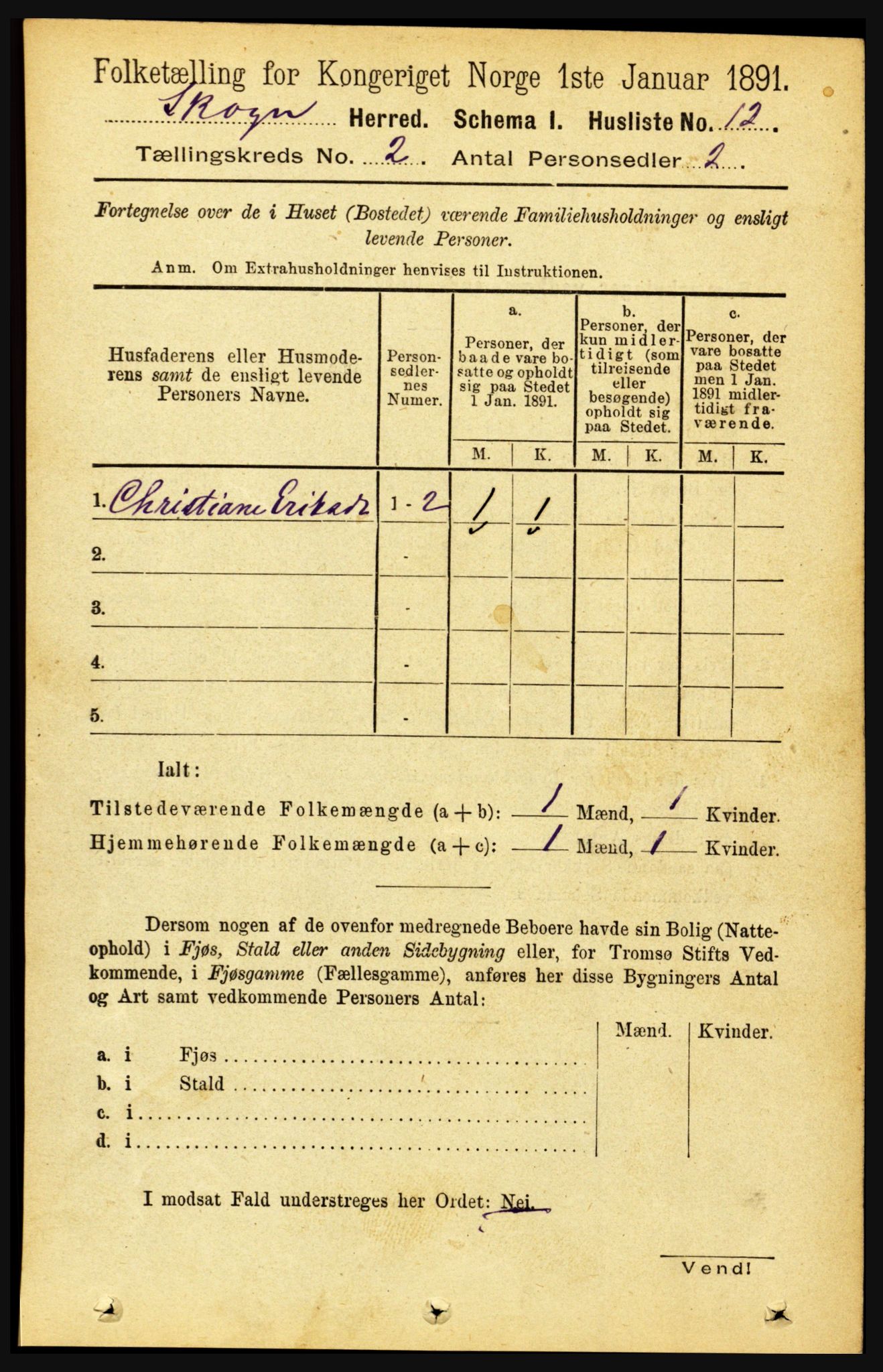 RA, 1891 census for 1719 Skogn, 1891, p. 878