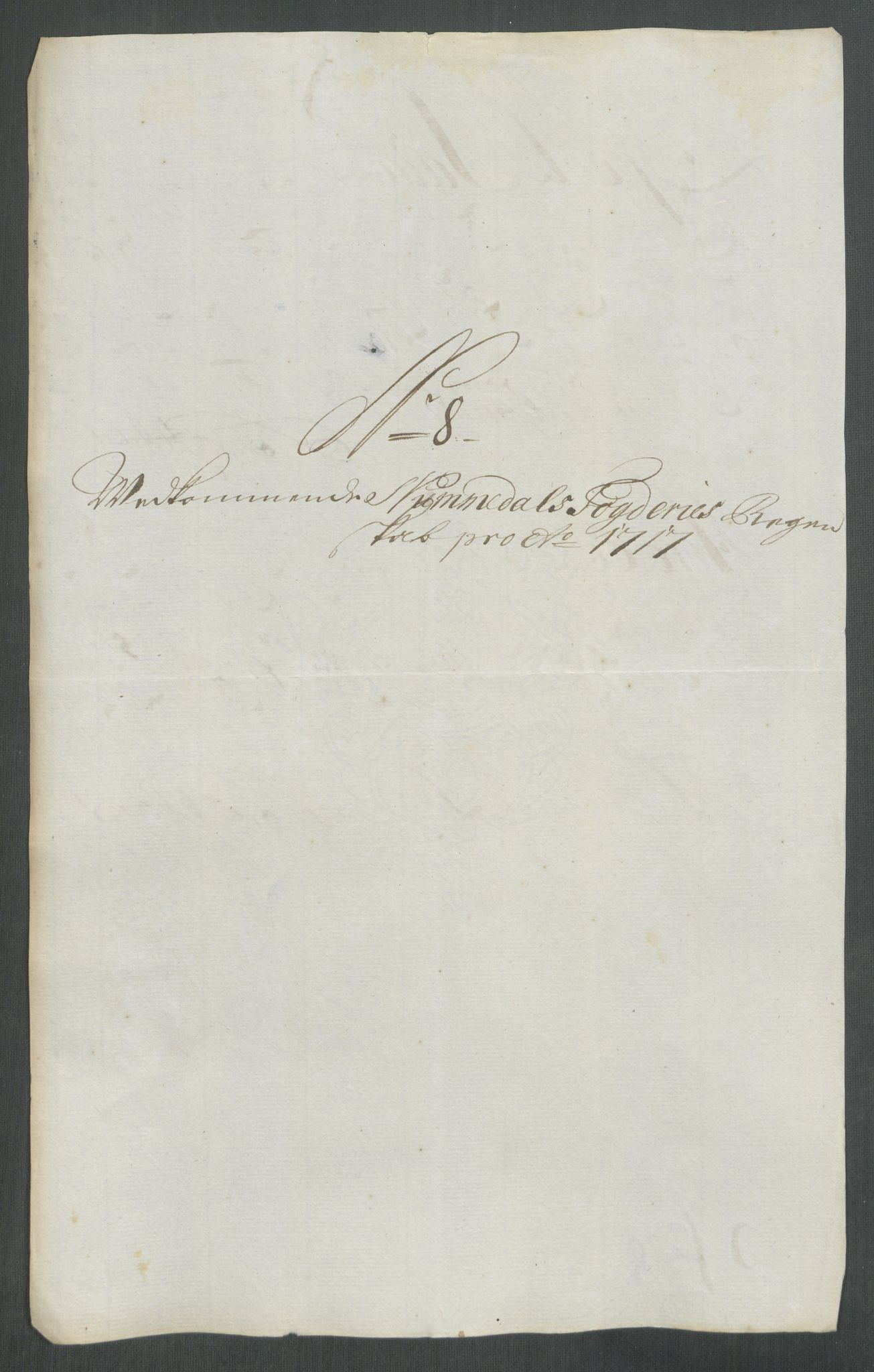 Rentekammeret inntil 1814, Reviderte regnskaper, Fogderegnskap, AV/RA-EA-4092/R64/L4438: Fogderegnskap Namdal, 1717, p. 116