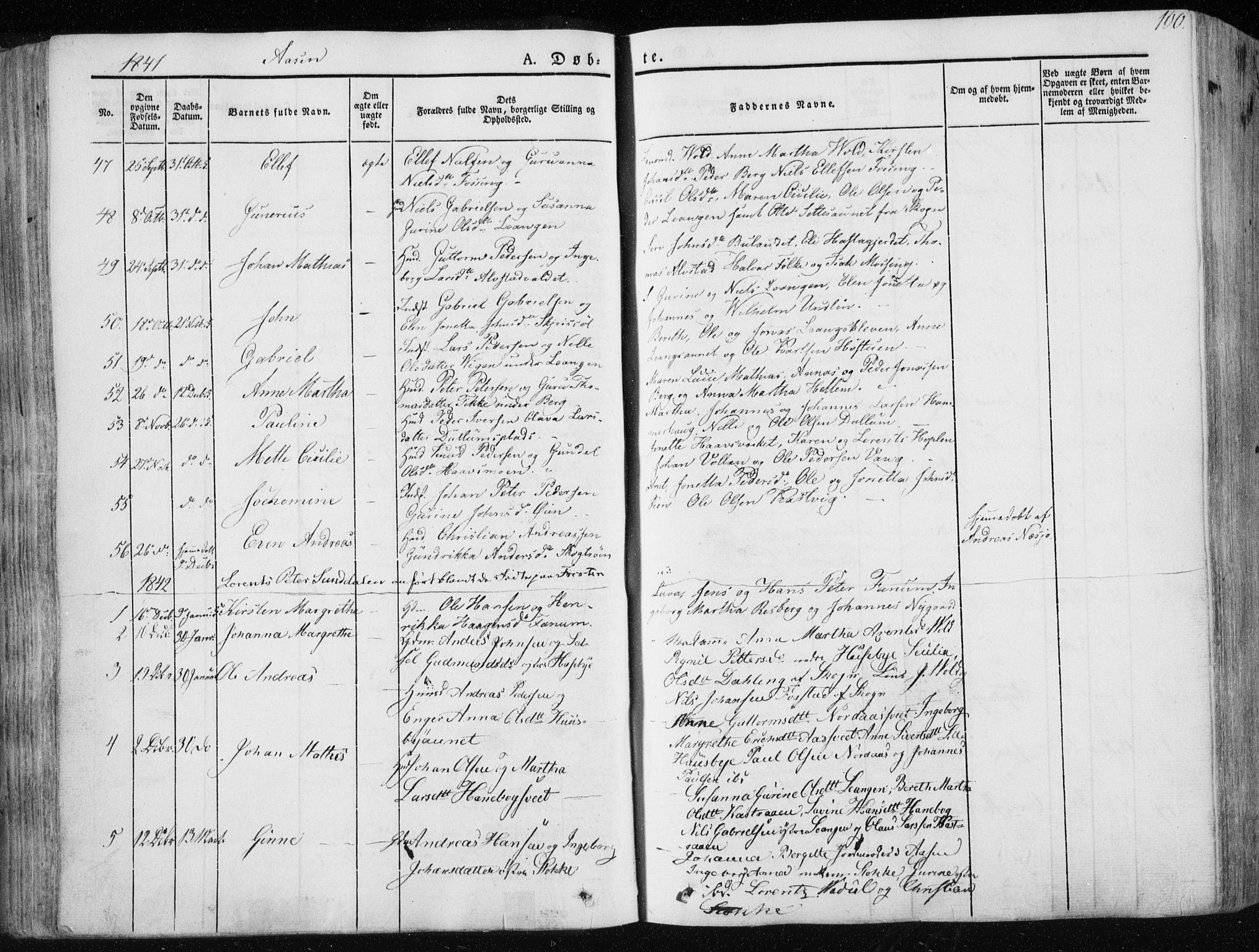 Ministerialprotokoller, klokkerbøker og fødselsregistre - Nord-Trøndelag, SAT/A-1458/713/L0115: Parish register (official) no. 713A06, 1838-1851, p. 100