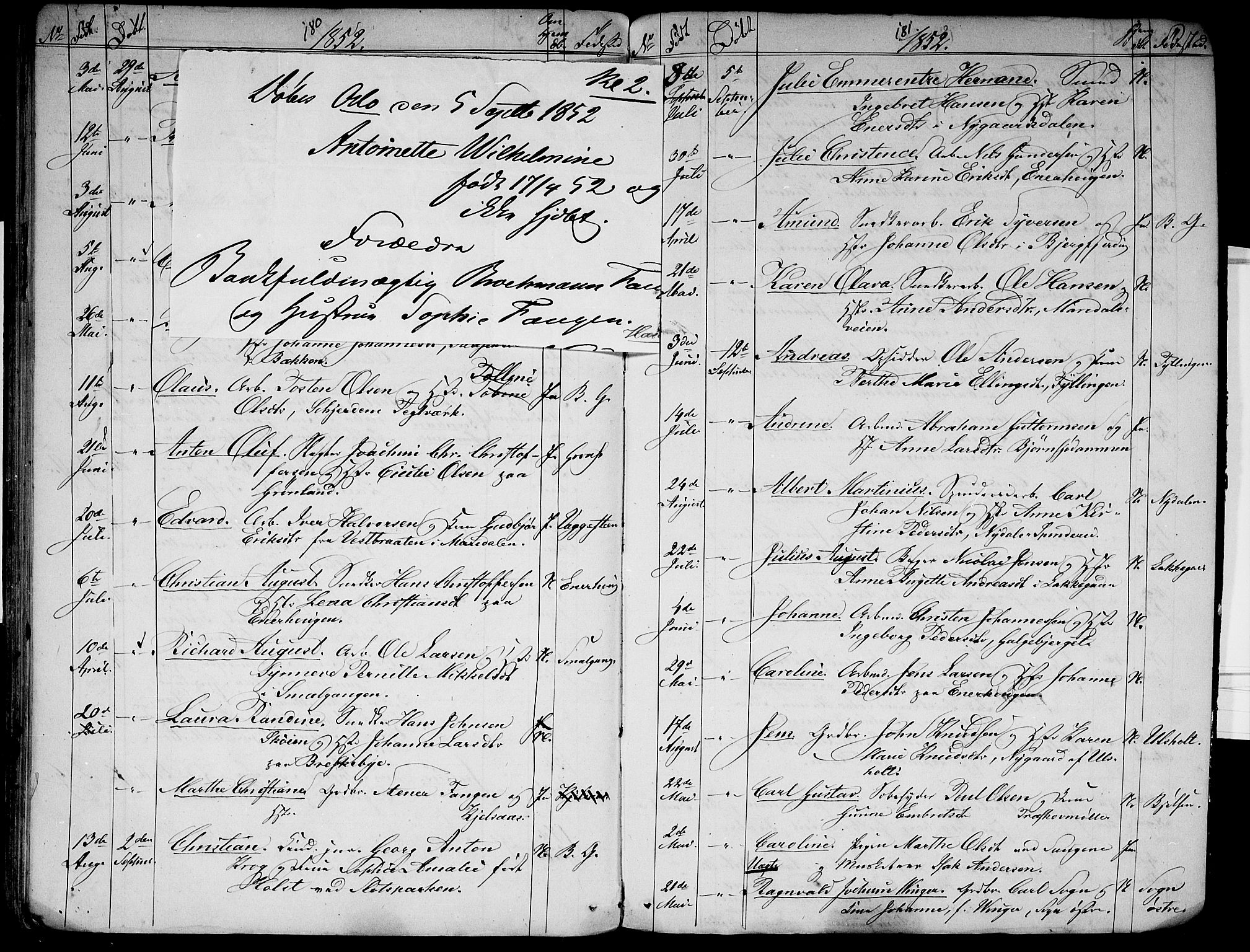 Aker prestekontor kirkebøker, AV/SAO-A-10861/G/L0009: Parish register (copy) no. 9, 1848-1852, p. 180-181