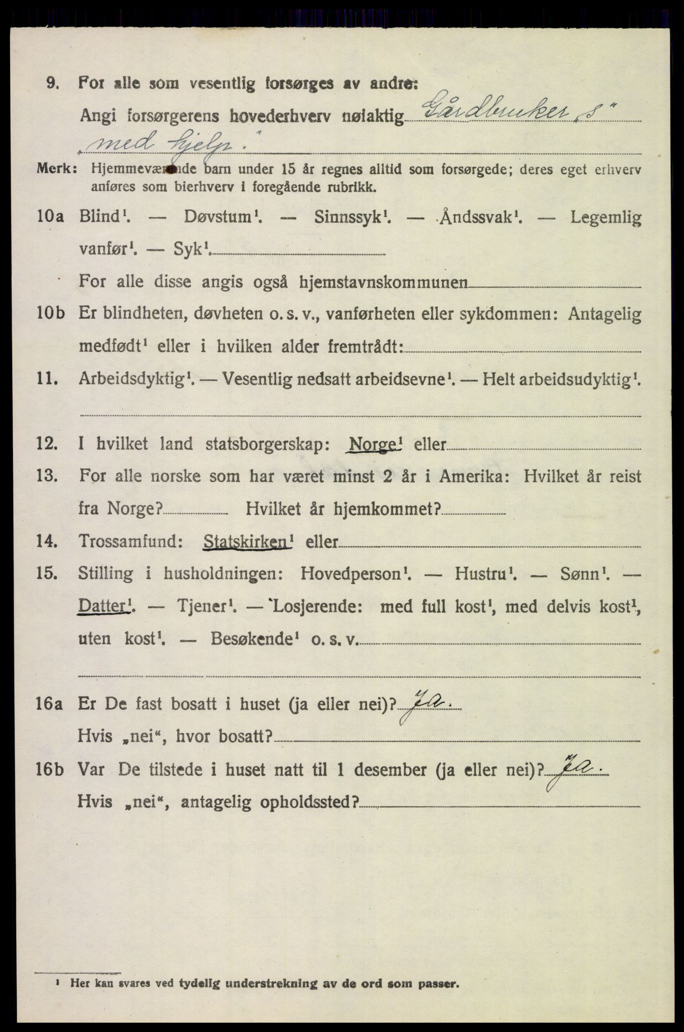 SAH, 1920 census for Øvre Rendal, 1920, p. 2138