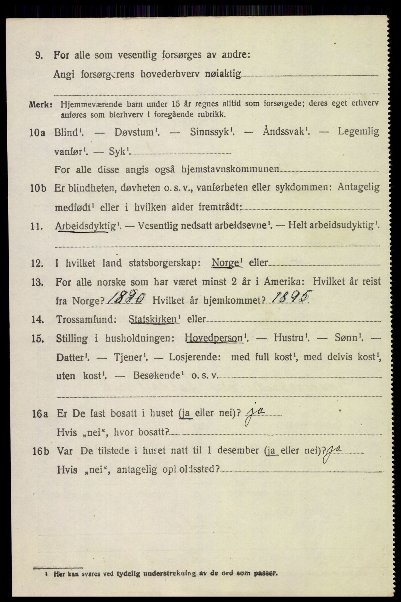 SAH, 1920 census for Folldal, 1920, p. 3910