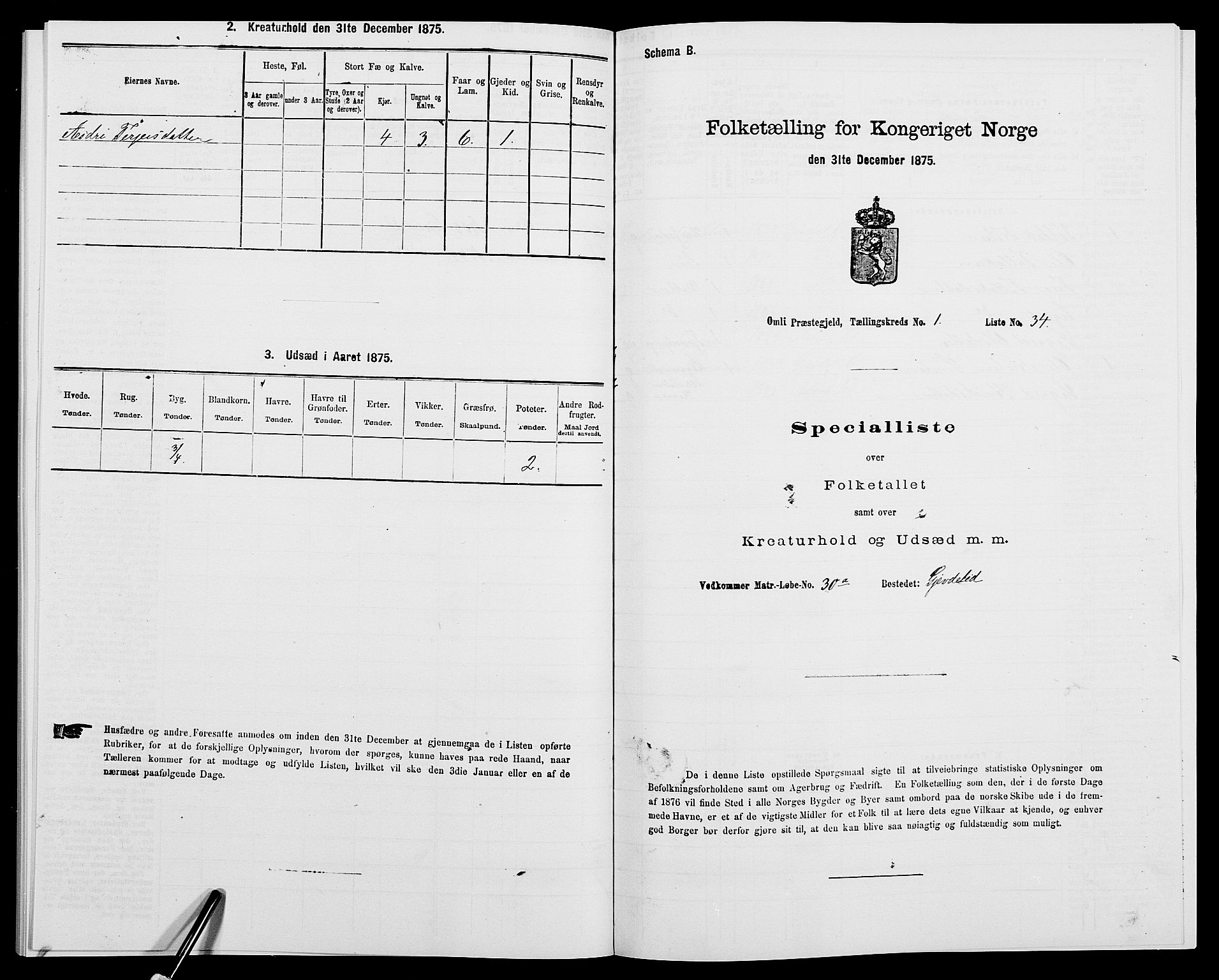 SAK, 1875 census for 0929P Åmli, 1875, p. 108