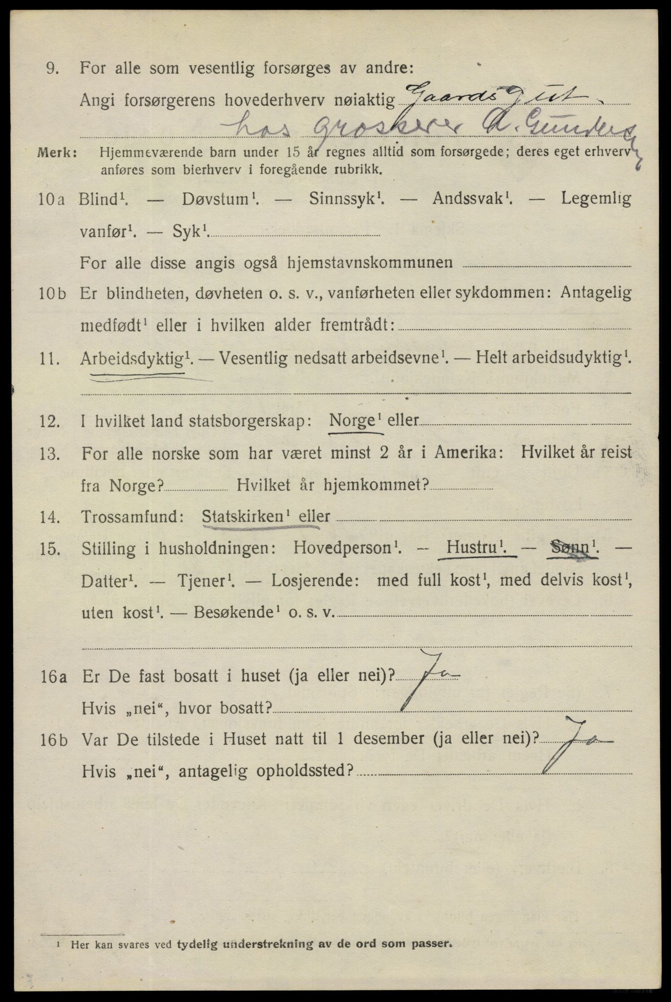 SAO, 1920 census for Fredrikstad, 1920, p. 39216