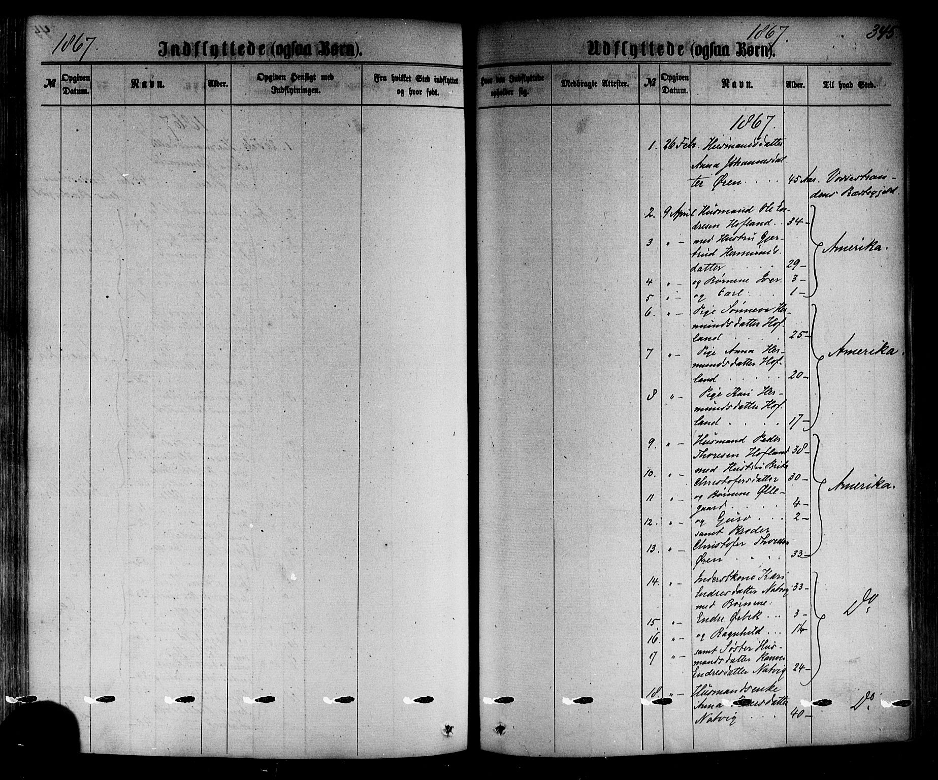 Årdal sokneprestembete, SAB/A-81701: Parish register (official) no. A 3, 1863-1886, p. 345
