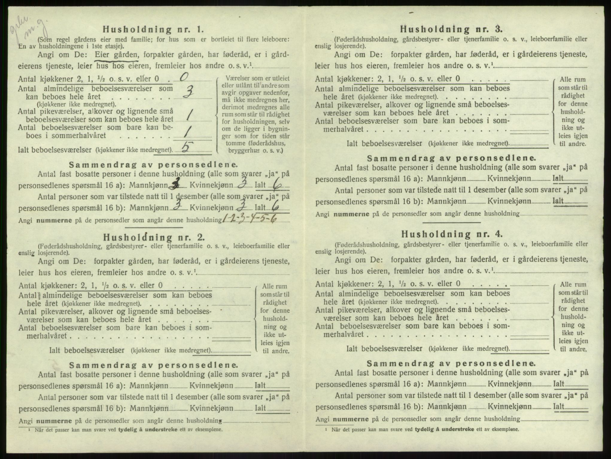 SAB, 1920 census for Naustdal, 1920, p. 75