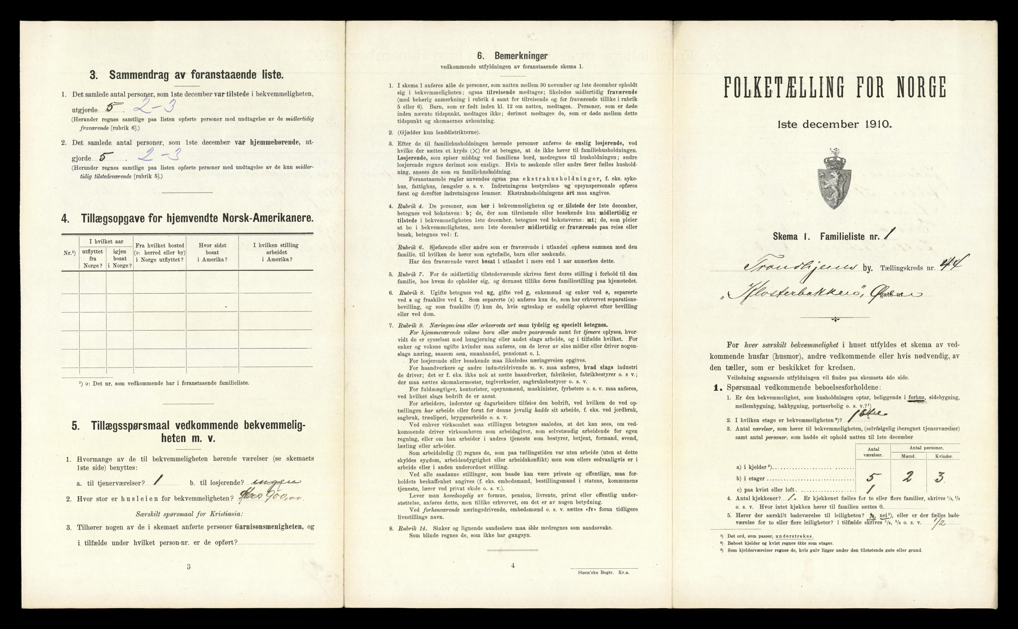 RA, 1910 census for Trondheim, 1910, p. 11301