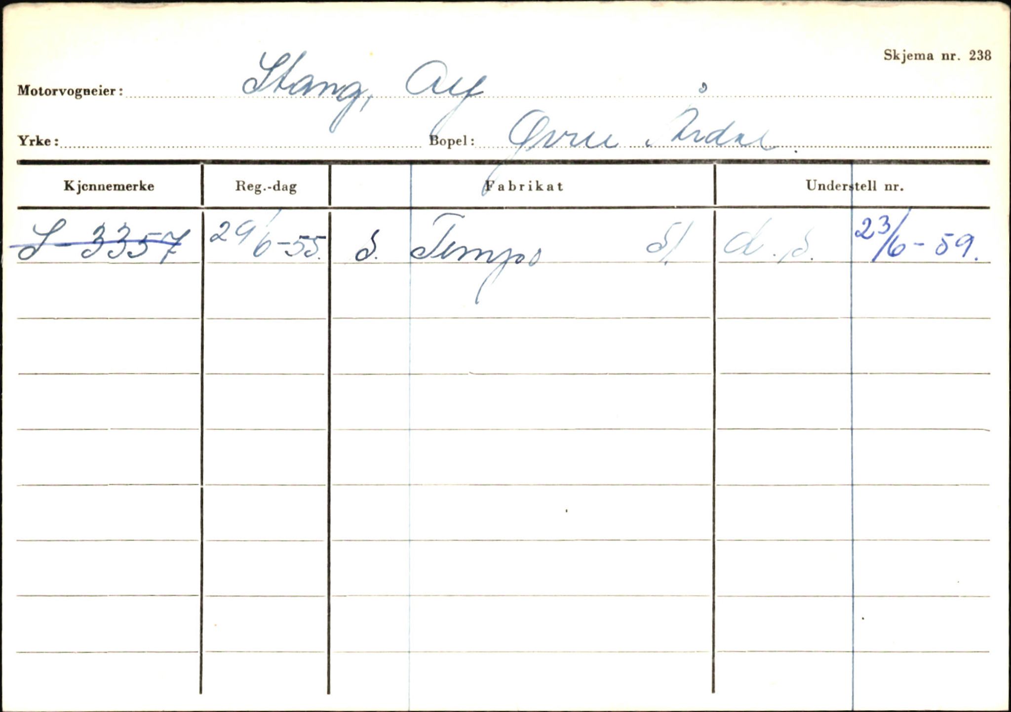 Statens vegvesen, Sogn og Fjordane vegkontor, AV/SAB-A-5301/4/F/L0146: Registerkort Årdal R-Å samt diverse kort, 1945-1975, p. 560