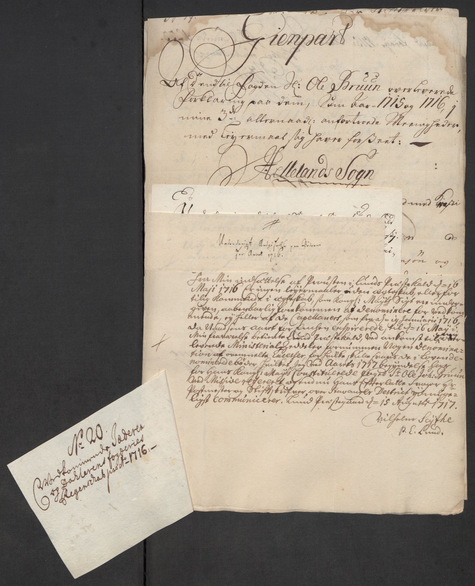 Rentekammeret inntil 1814, Reviderte regnskaper, Fogderegnskap, AV/RA-EA-4092/R46/L2740: Fogderegnskap Jæren og Dalane, 1715-1716, p. 397