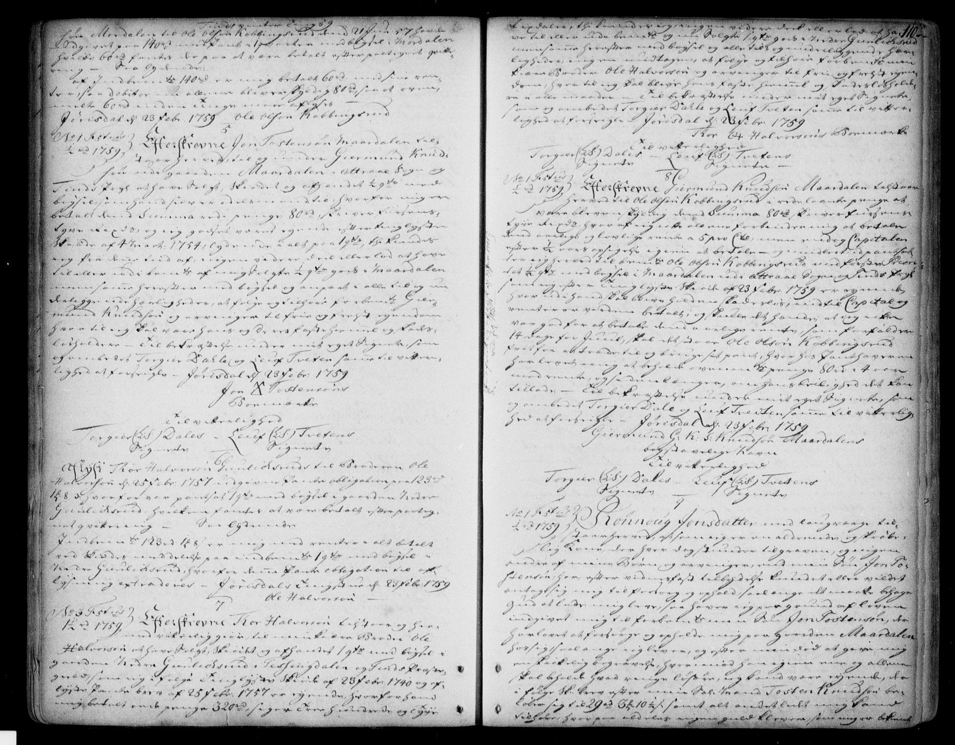 Nedre Telemark sorenskriveri, AV/SAKO-A-135/G/Ga/Gaa/L0001k: Mortgage book no. K, 1756-1775, p. 110