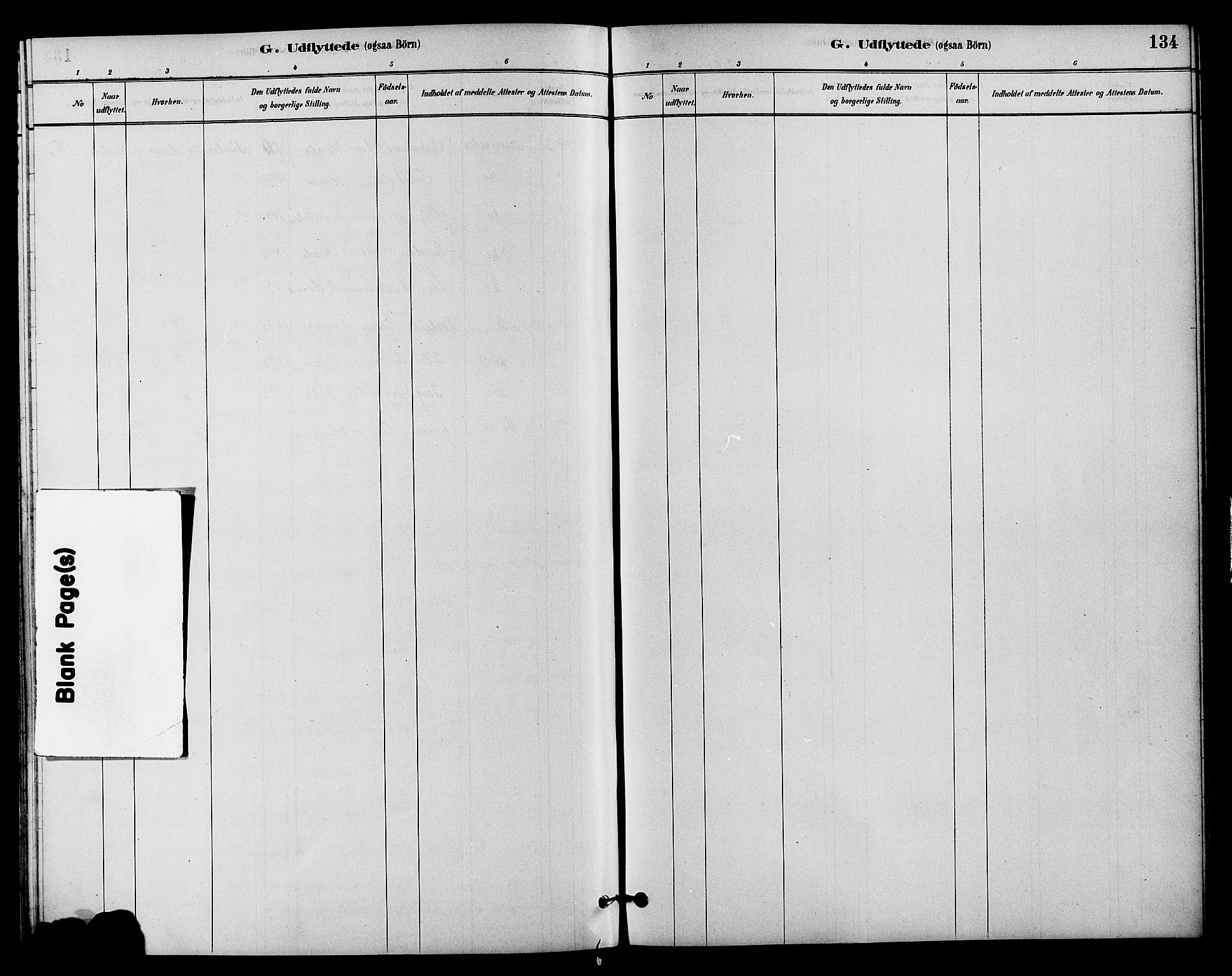 Vestre Slidre prestekontor, SAH/PREST-136/H/Ha/Hab/L0004: Parish register (copy) no. 4, 1881-1912, p. 134