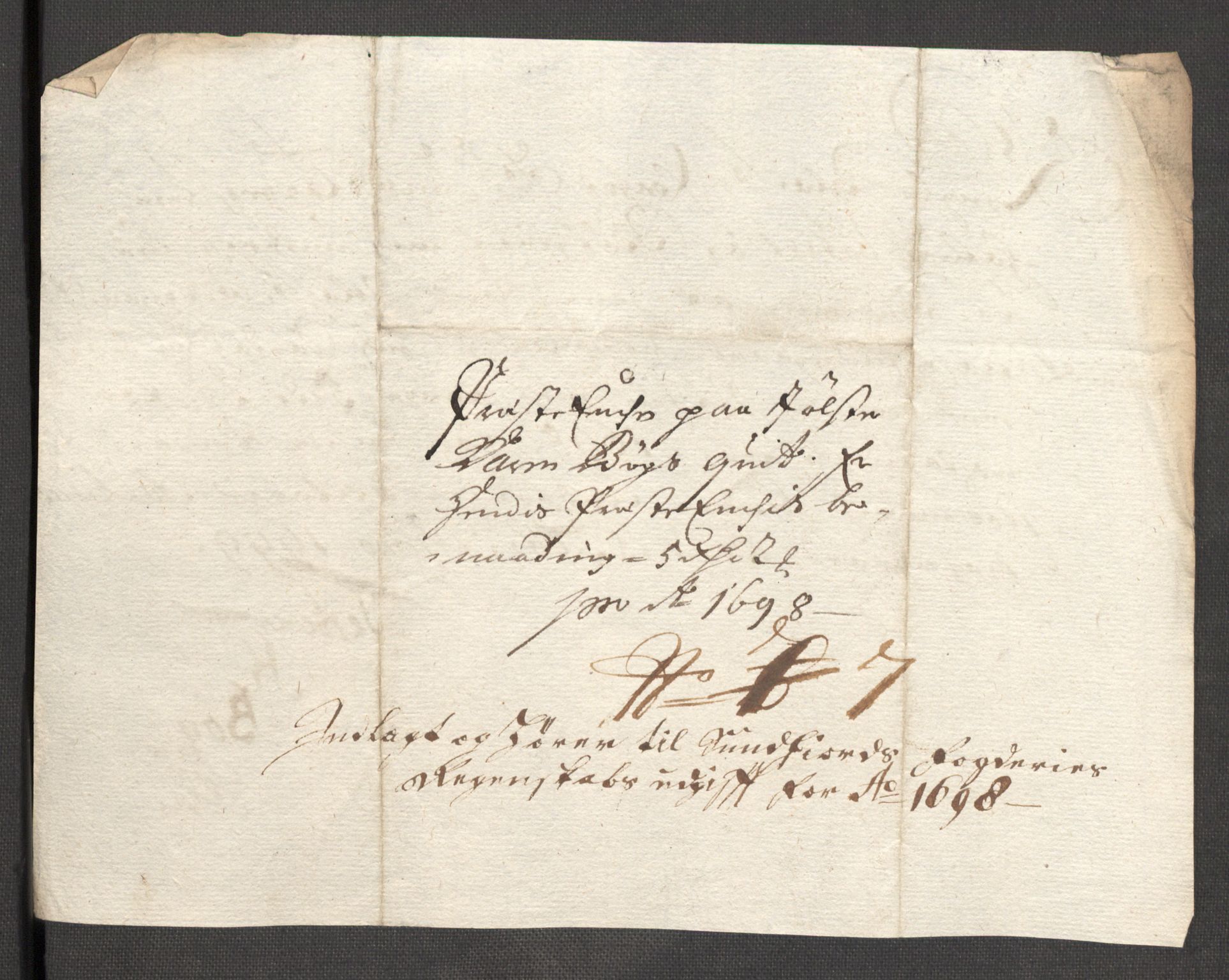 Rentekammeret inntil 1814, Reviderte regnskaper, Fogderegnskap, AV/RA-EA-4092/R53/L3423: Fogderegnskap Sunn- og Nordfjord, 1697-1698, p. 357