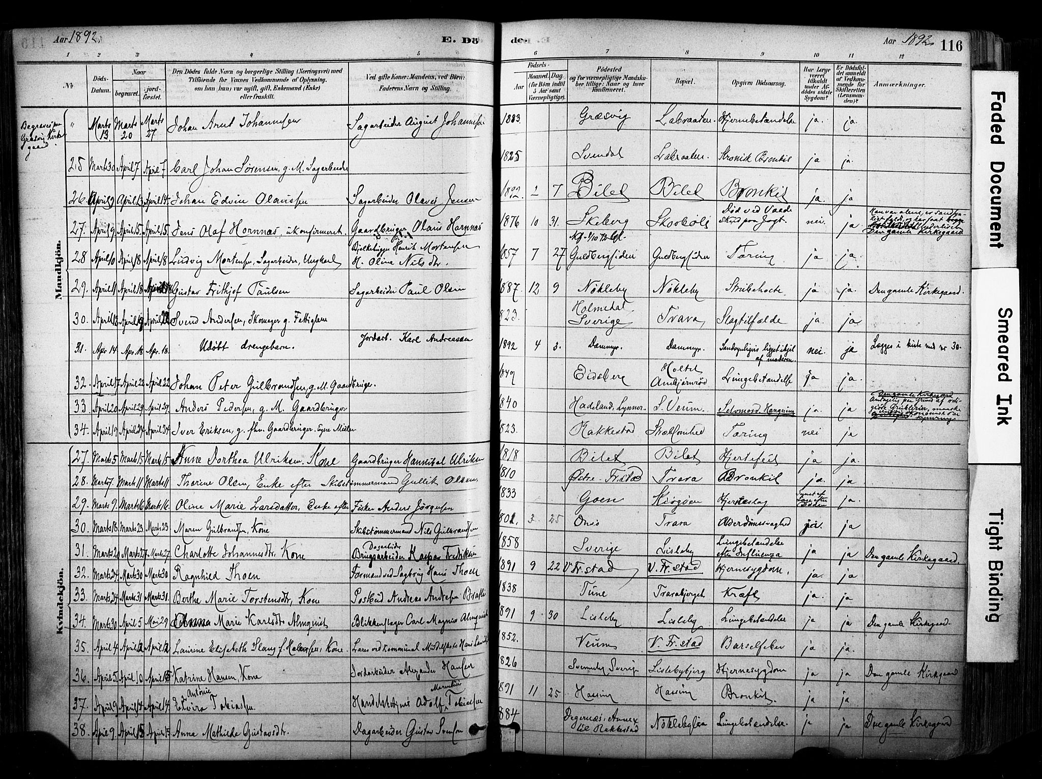 Glemmen prestekontor Kirkebøker, SAO/A-10908/F/Fa/L0012: Parish register (official) no. 12, 1878-1973, p. 116