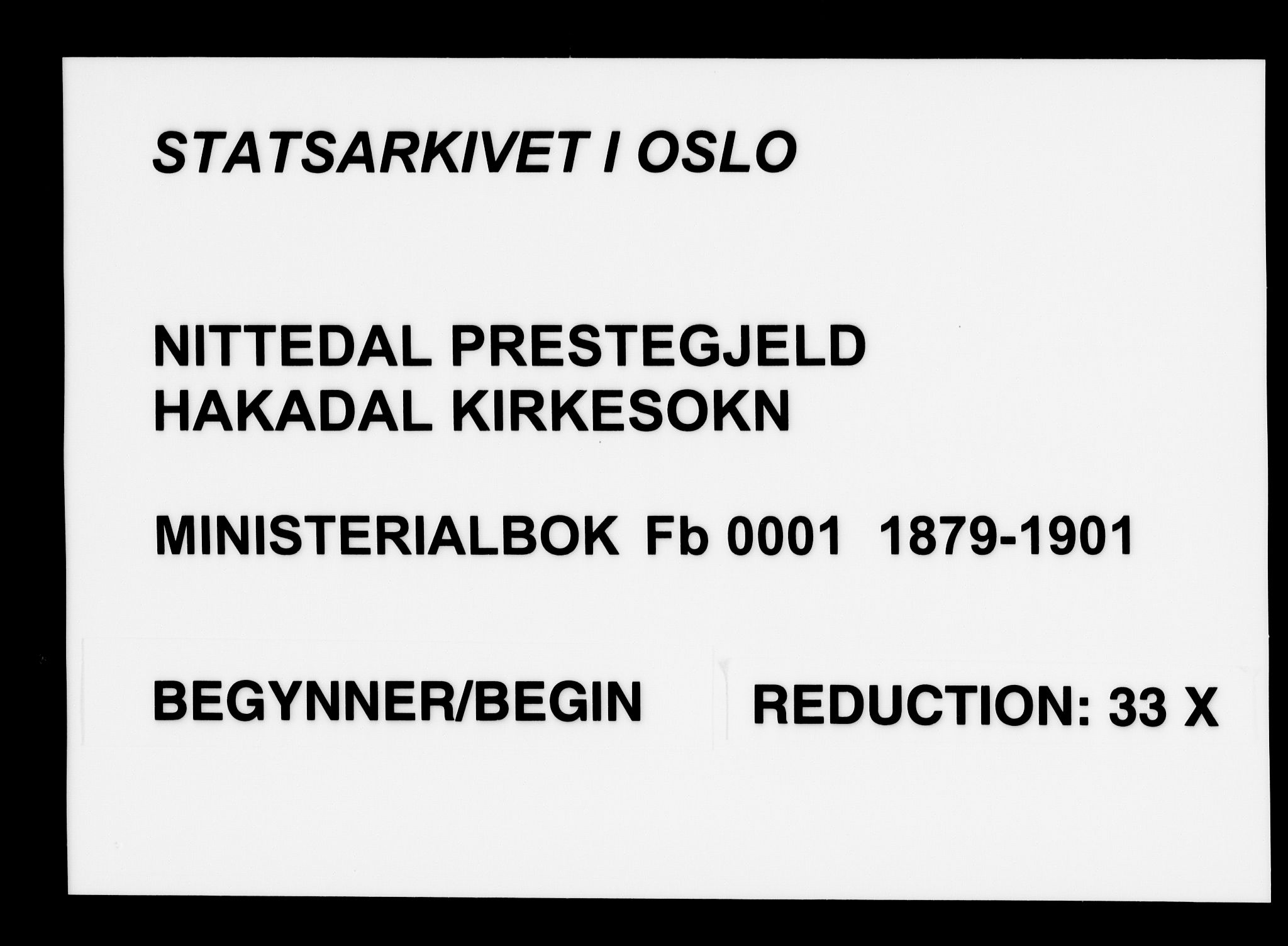 Nittedal prestekontor Kirkebøker, AV/SAO-A-10365a/F/Fb/L0001: Parish register (official) no. II 1, 1879-1901