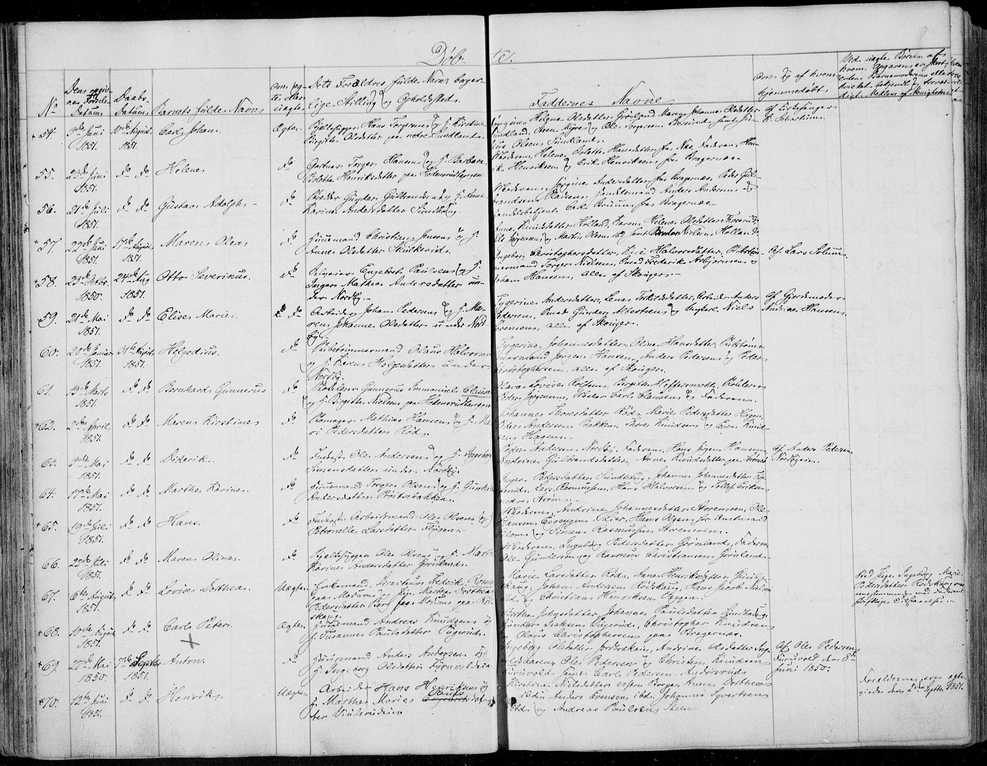 Skoger kirkebøker, SAKO/A-59/F/Fa/L0003: Parish register (official) no. I 3, 1842-1861