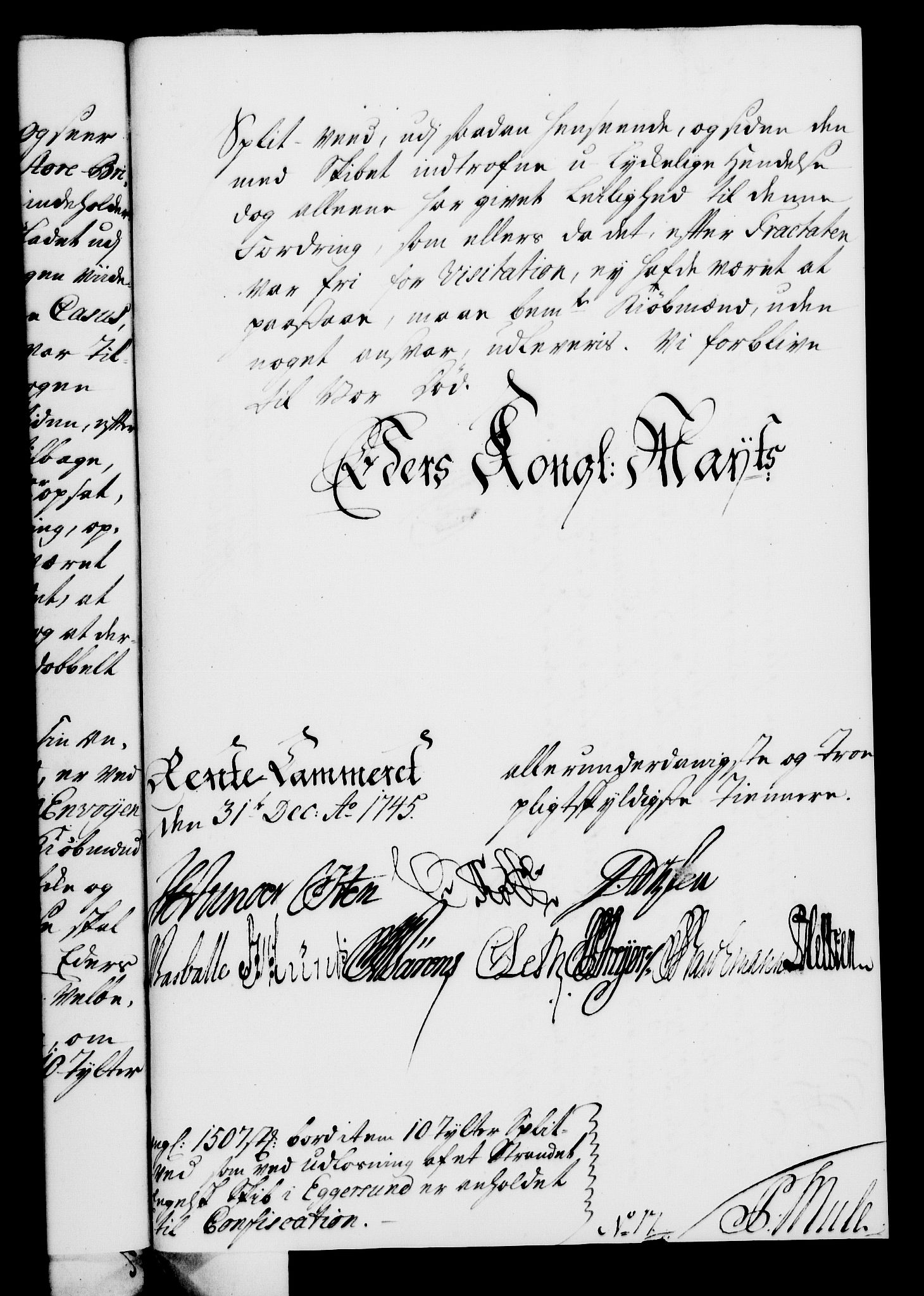 Rentekammeret, Kammerkanselliet, RA/EA-3111/G/Gf/Gfa/L0028: Norsk relasjons- og resolusjonsprotokoll (merket RK 52.28), 1745-1746, p. 606