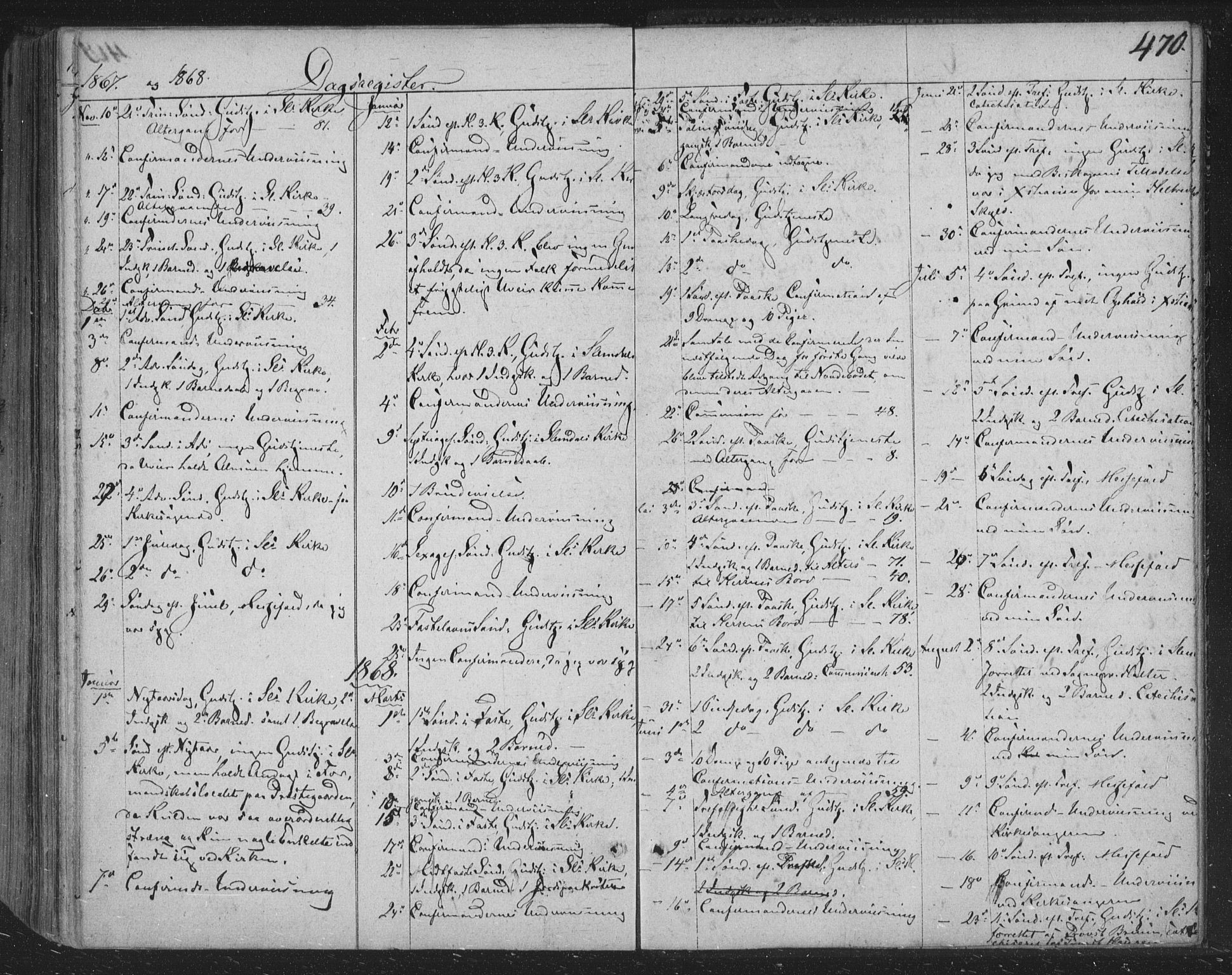 Siljan kirkebøker, SAKO/A-300/F/Fa/L0001: Parish register (official) no. 1, 1831-1870, p. 470