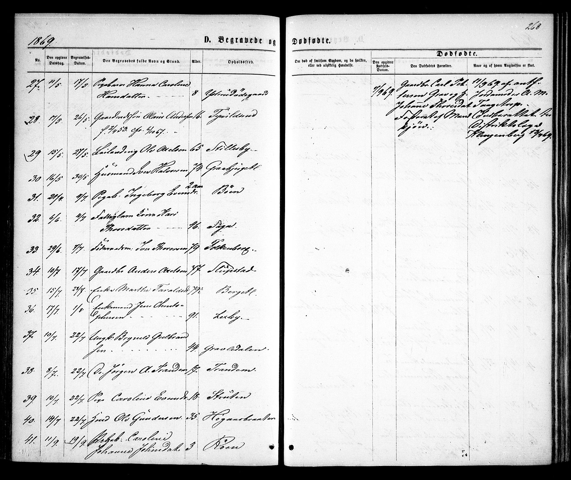 Rødenes prestekontor Kirkebøker, AV/SAO-A-2005/F/Fa/L0008: Parish register (official) no. I 8, 1869-1879, p. 268