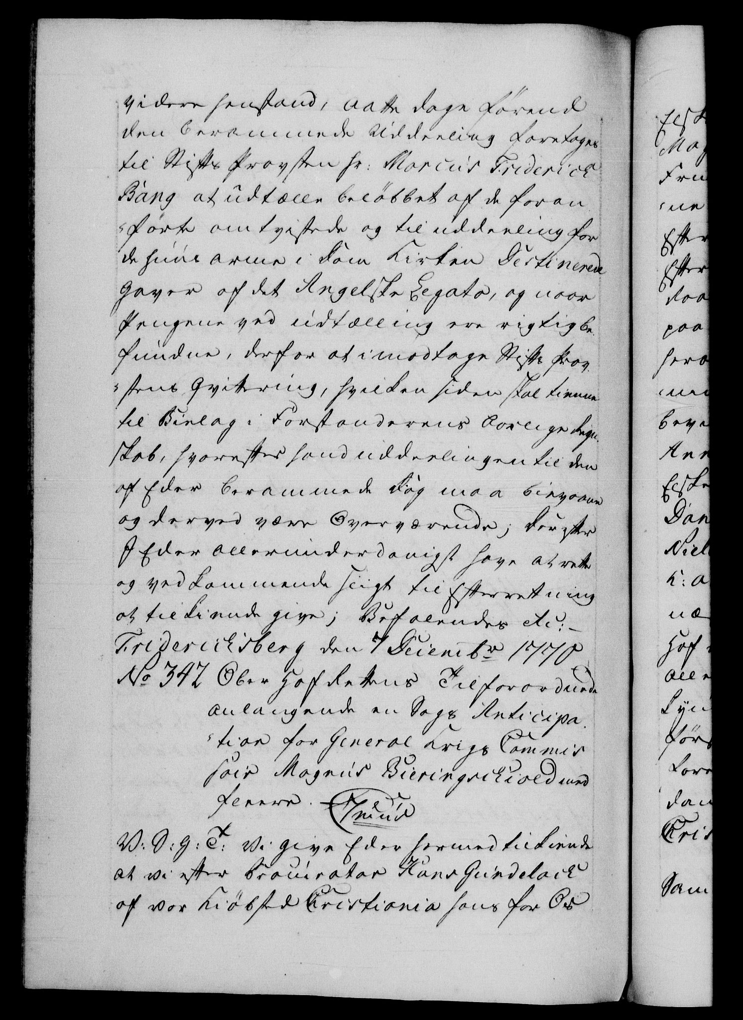 Danske Kanselli 1572-1799, AV/RA-EA-3023/F/Fc/Fca/Fcab/L0039: Norske tegnelser, 1769-1771, p. 429b