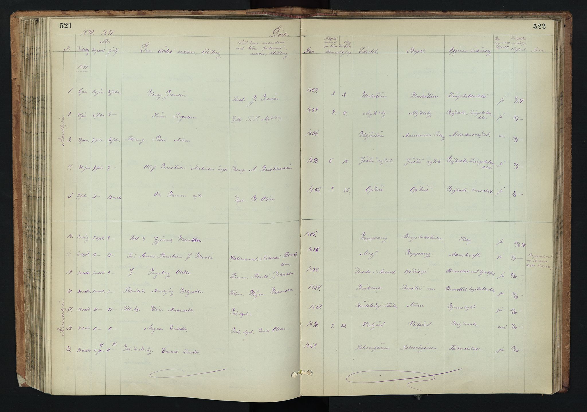 Stor-Elvdal prestekontor, AV/SAH-PREST-052/H/Ha/Hab/L0002: Parish register (copy) no. 2, 1860-1894, p. 521-522