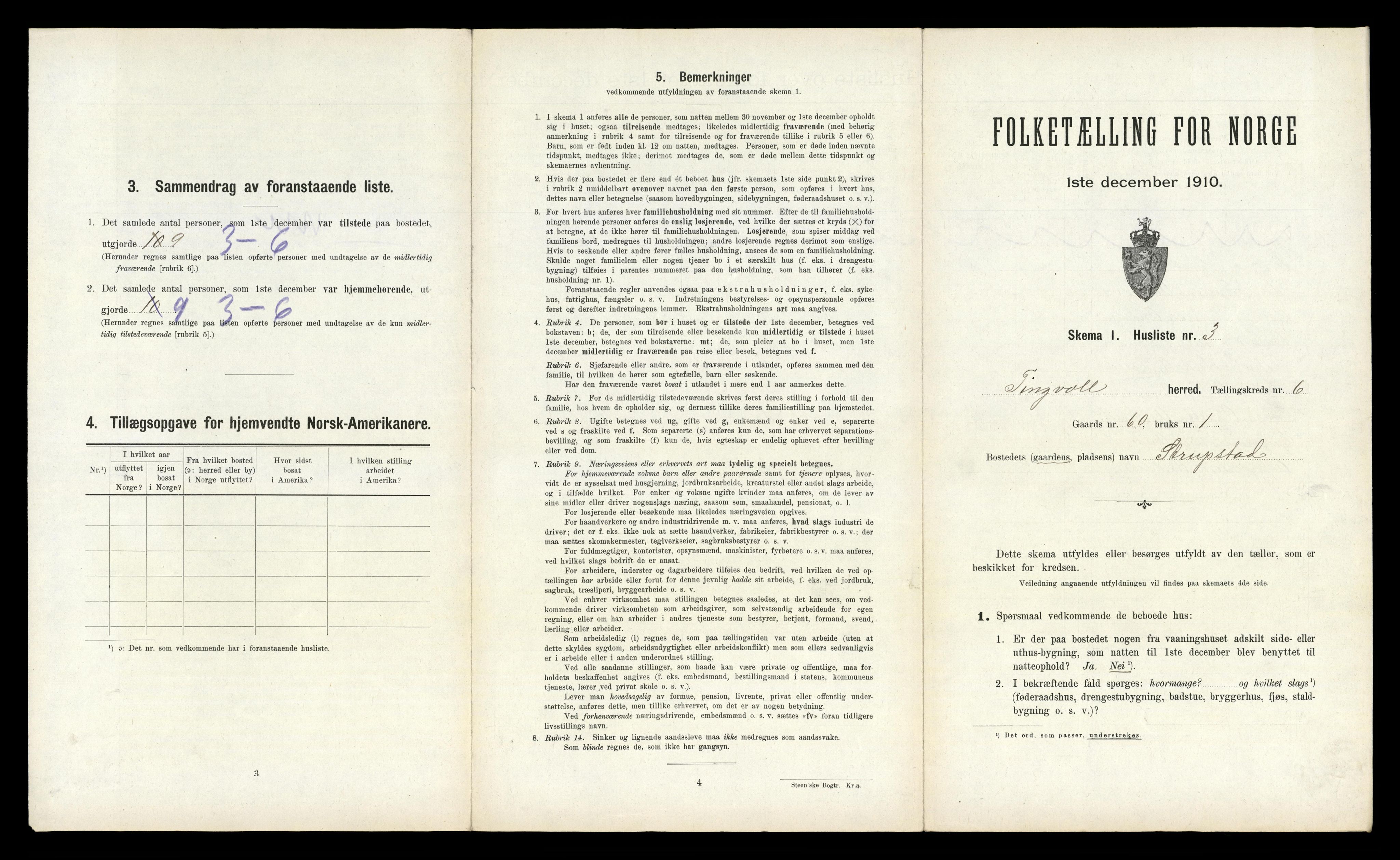 RA, 1910 census for Tingvoll, 1910, p. 603