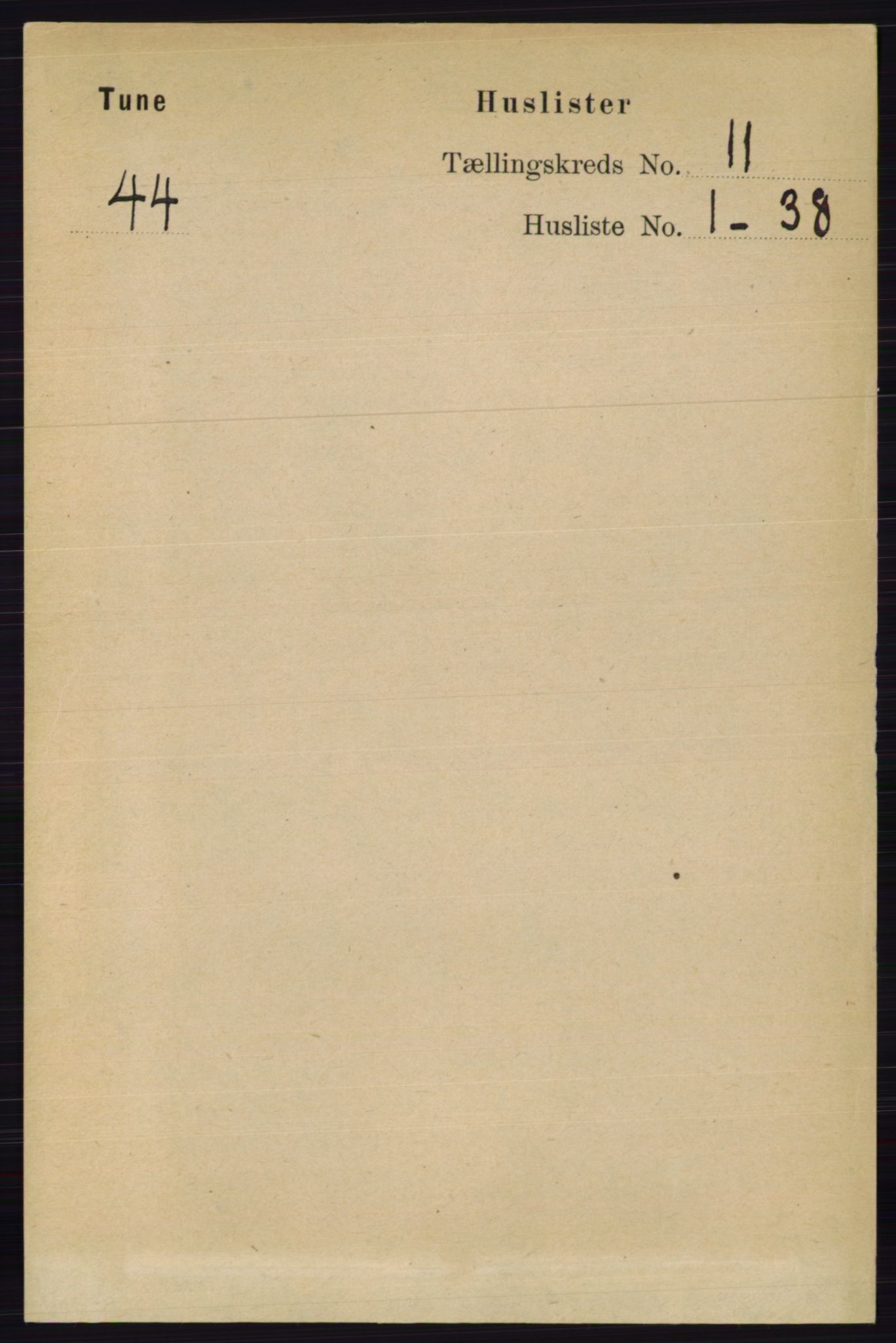 RA, 1891 census for 0130 Tune, 1891, p. 6899