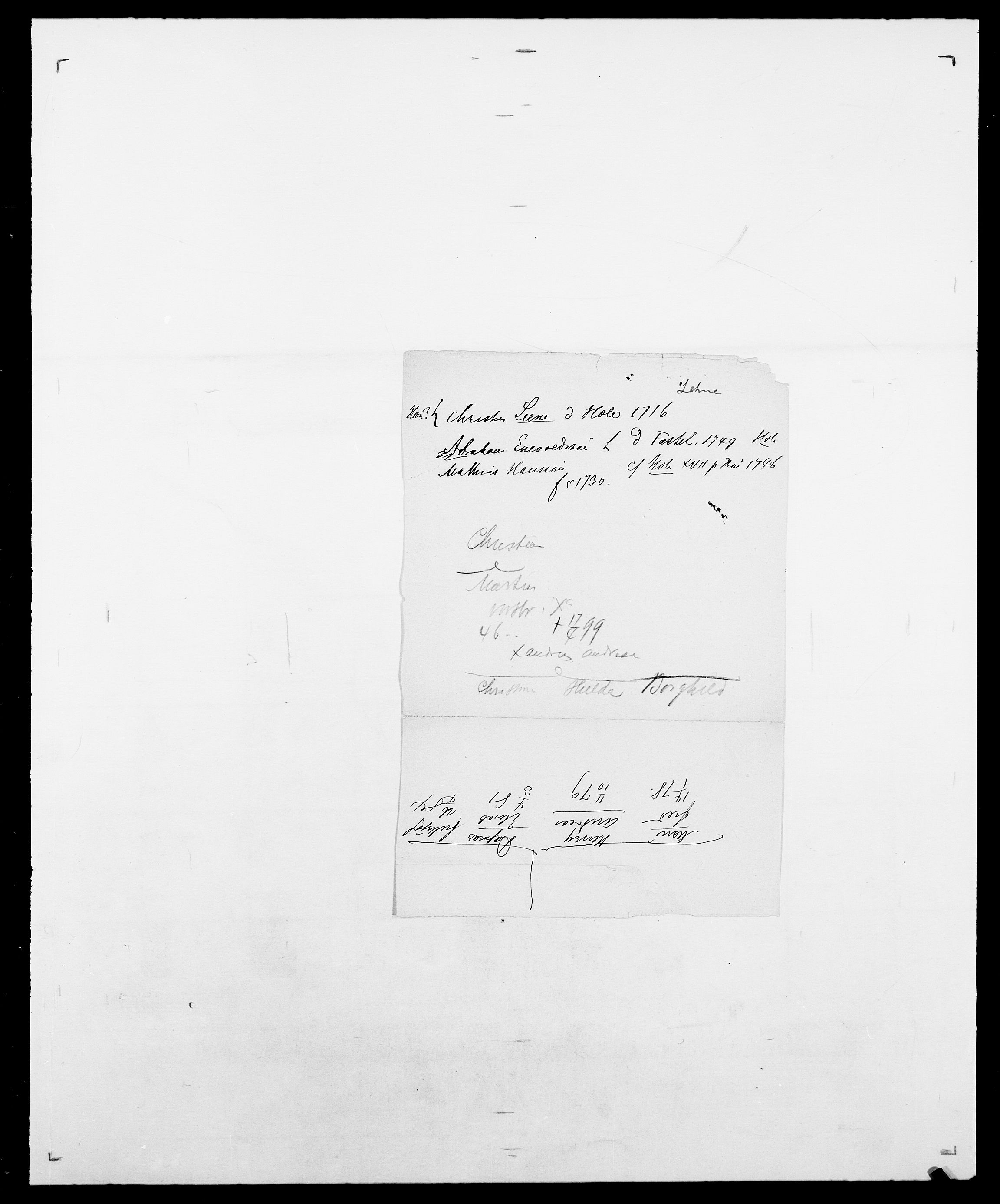 Delgobe, Charles Antoine - samling, AV/SAO-PAO-0038/D/Da/L0023: Lau - Lirvyn, p. 137