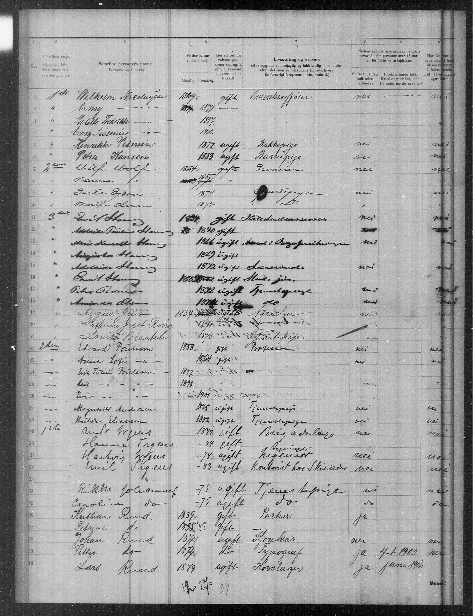 OBA, Municipal Census 1902 for Kristiania, 1902, p. 18471