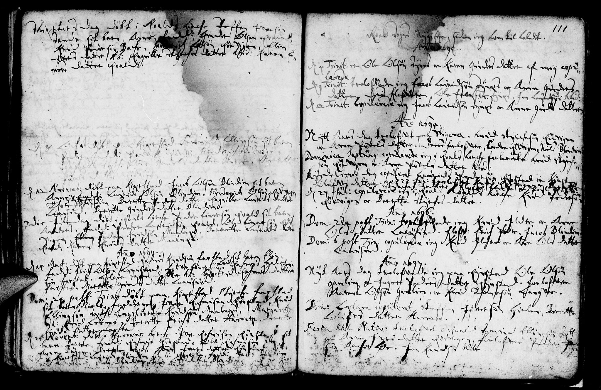 Ministerialprotokoller, klokkerbøker og fødselsregistre - Møre og Romsdal, SAT/A-1454/536/L0492: Parish register (official) no. 536A01 /2, 1689-1738, p. 111