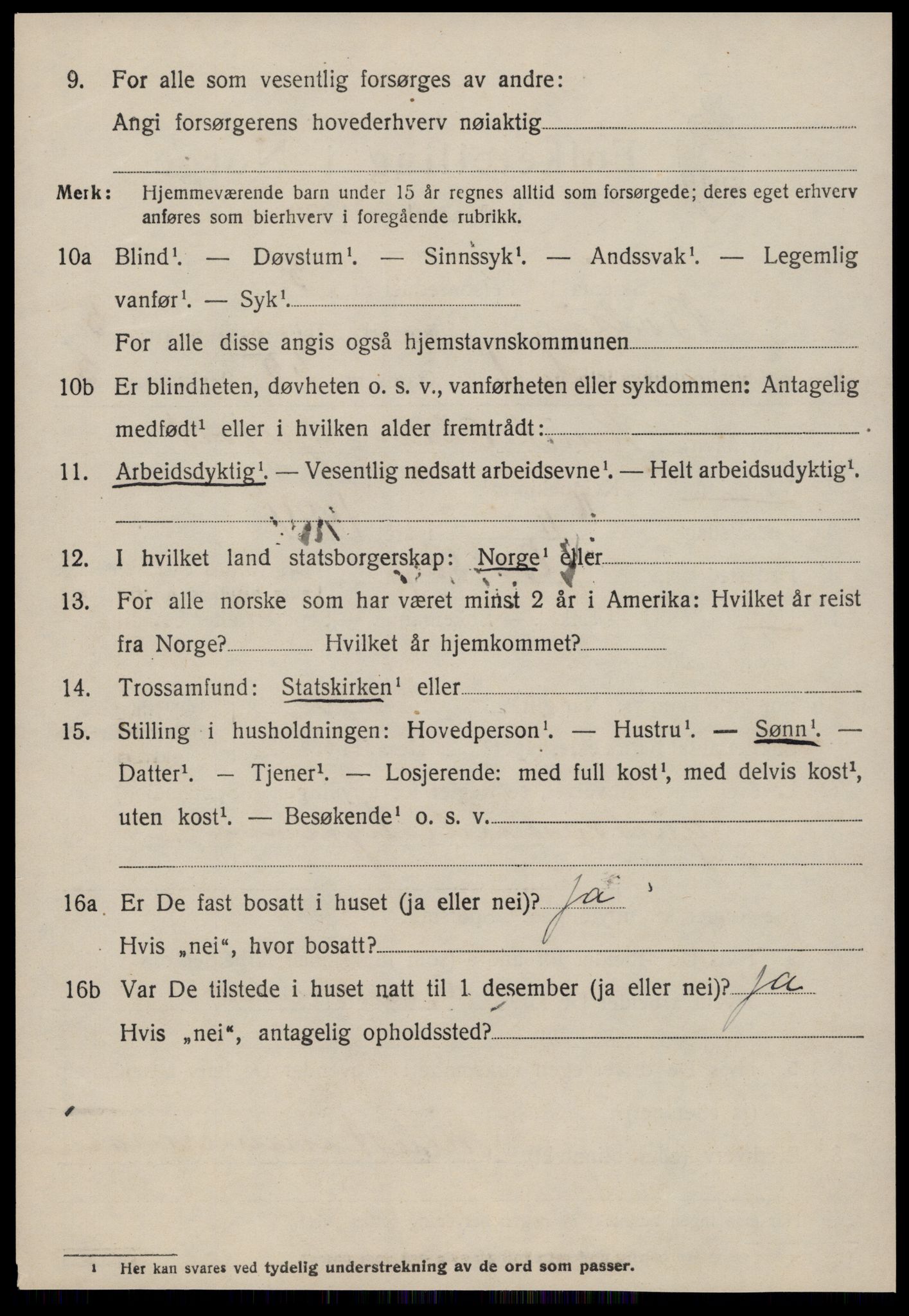 SAT, 1920 census for Bolsøy, 1920, p. 7550