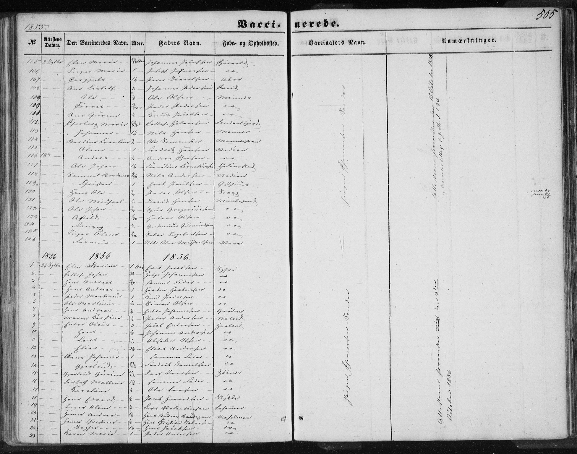 Skudenes sokneprestkontor, SAST/A -101849/H/Ha/Haa/L0005: Parish register (official) no. A 3.2, 1847-1863, p. 505