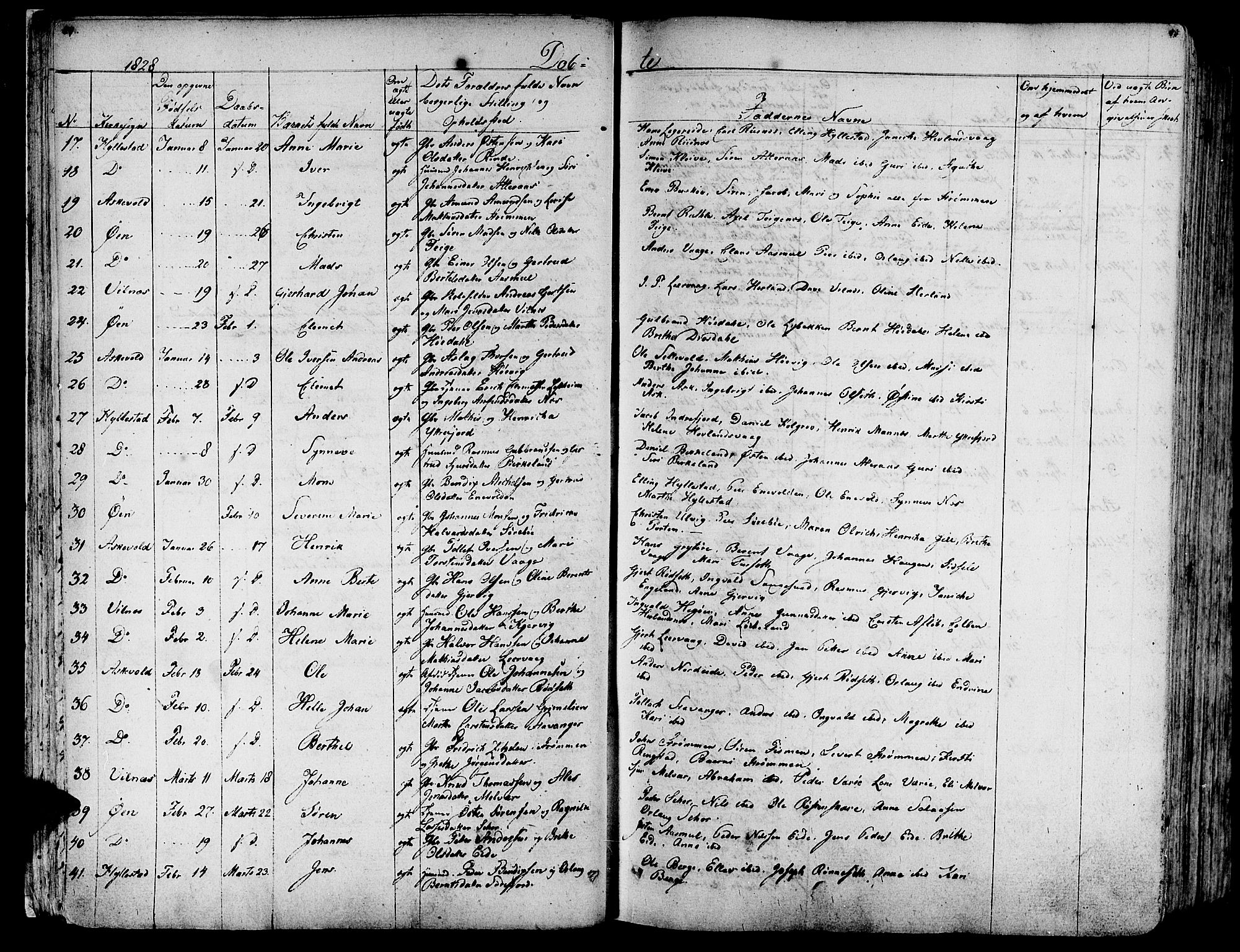 Askvoll sokneprestembete, AV/SAB-A-79501/H/Haa/Haaa/L0010: Parish register (official) no. A 10, 1821-1844, p. 54-55