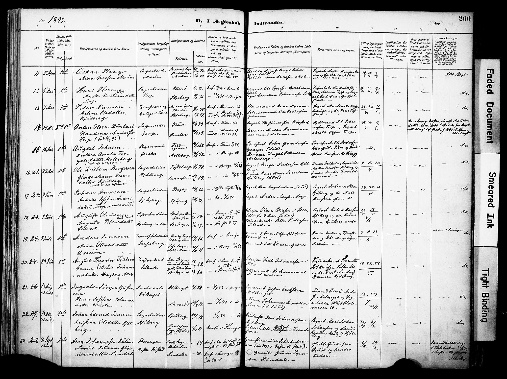 Borge prestekontor Kirkebøker, AV/SAO-A-10903/F/Fa/L0008: Parish register (official) no. I 8B, 1887-1902, p. 260