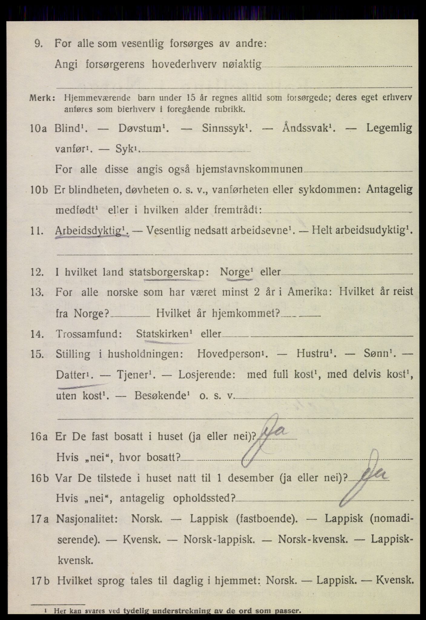 SAT, 1920 census for Alstahaug, 1920, p. 2836